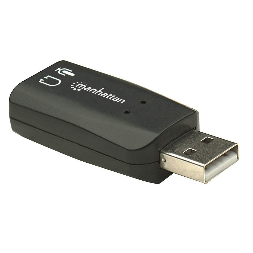 MANHATTAN Sound Adapter USD 3D                      schwarz