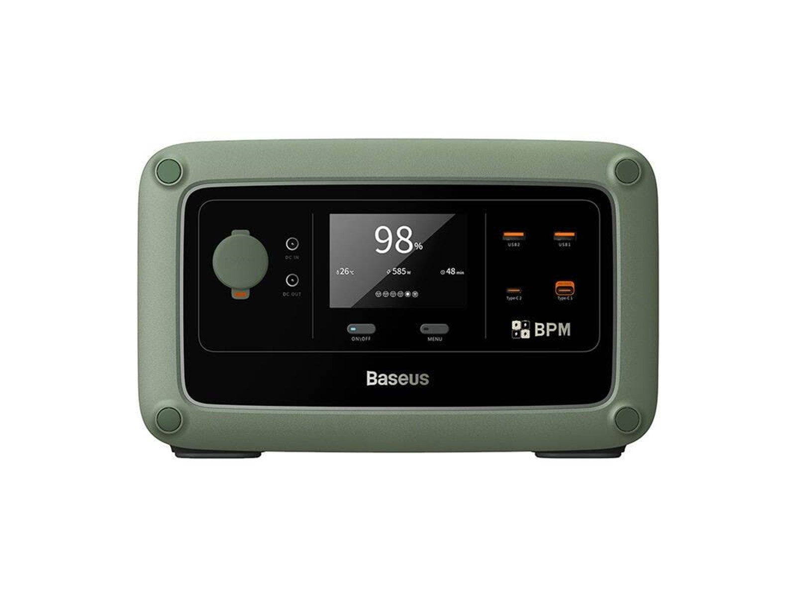 Baseus Portable Power Station Energy Stack 600W Green