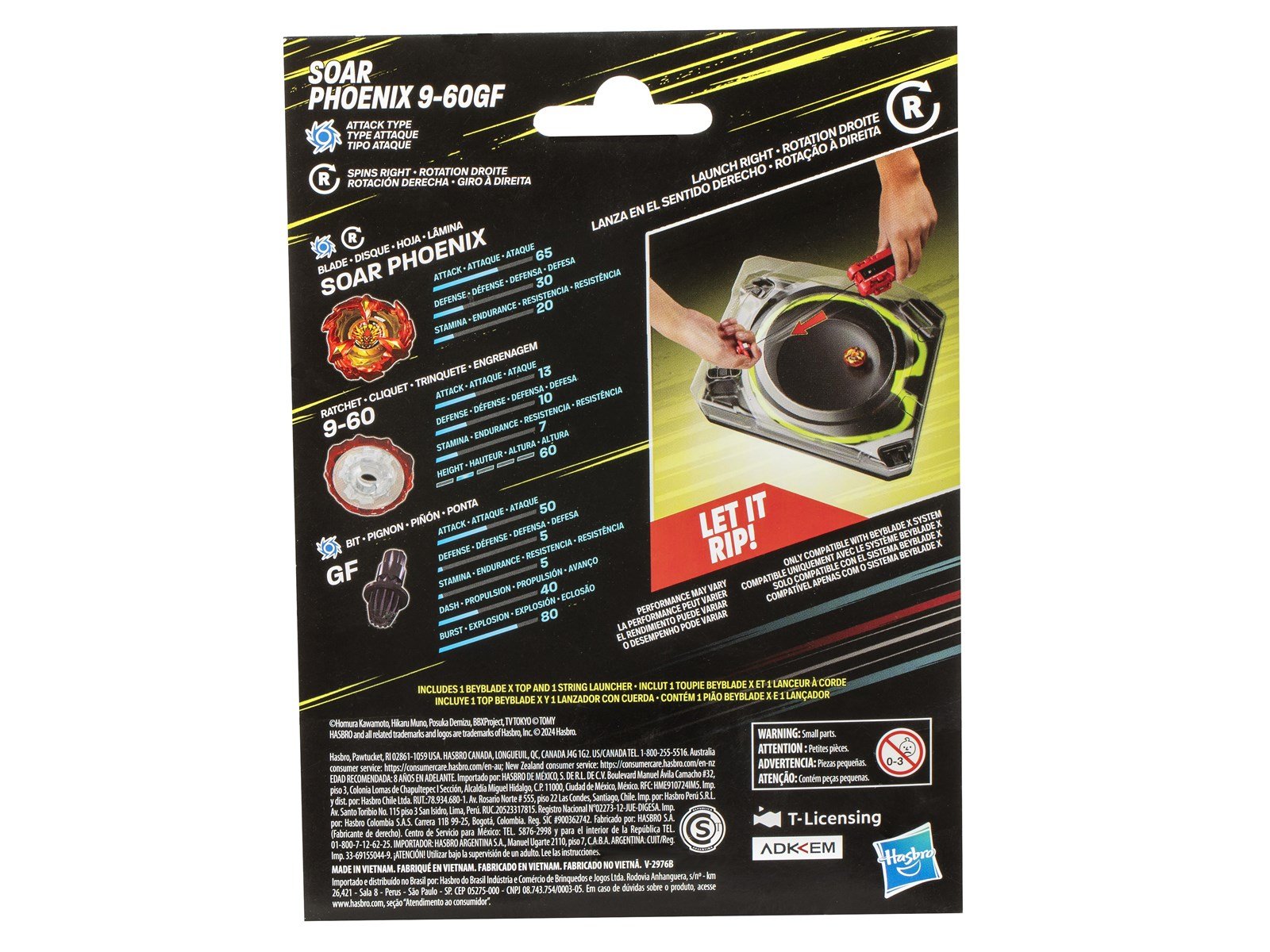 Beyblade X Soar Phoenix 9-60GF Deluxe String Launcher Set