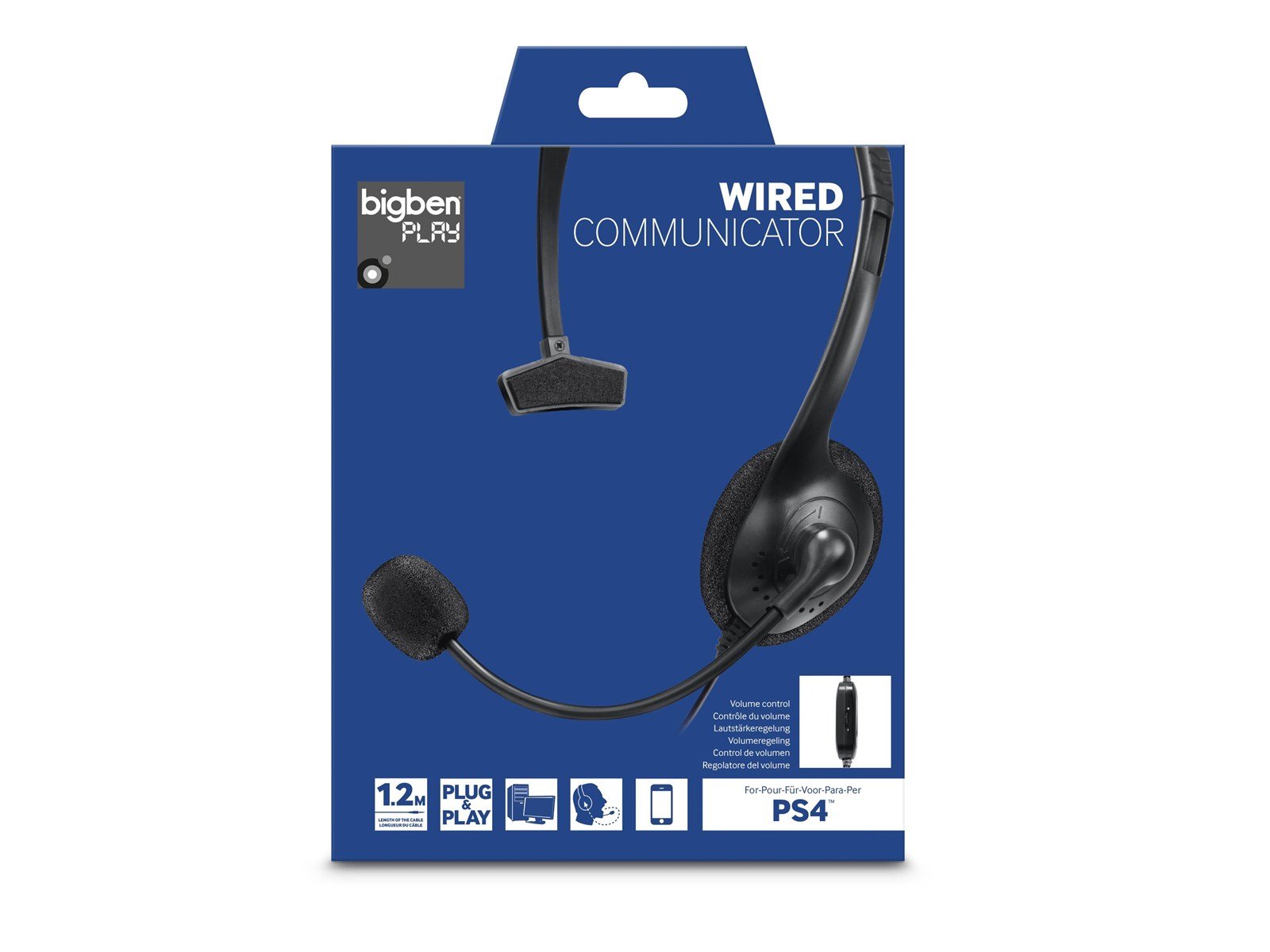 BigBen Interactive Chat Communicator - Wired Headset - Sony PlayStation 4