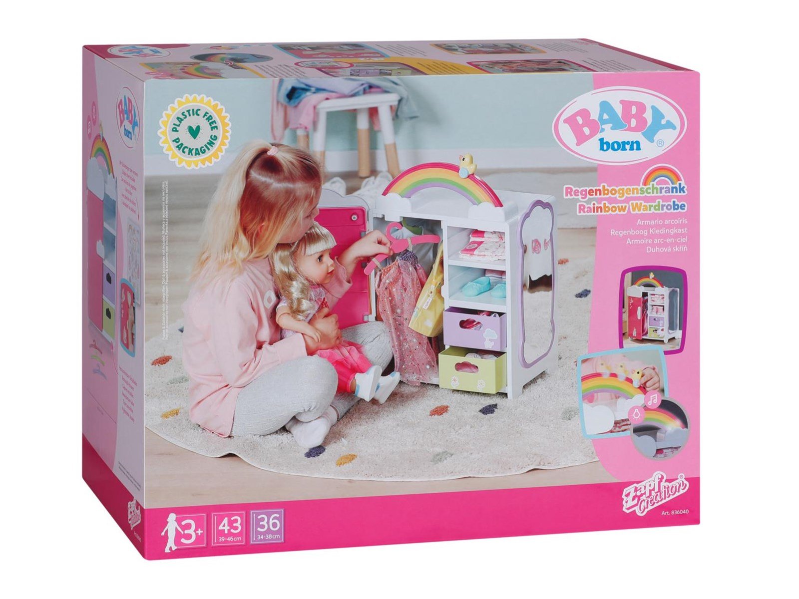 Baby Born Rainbow Wardrobe