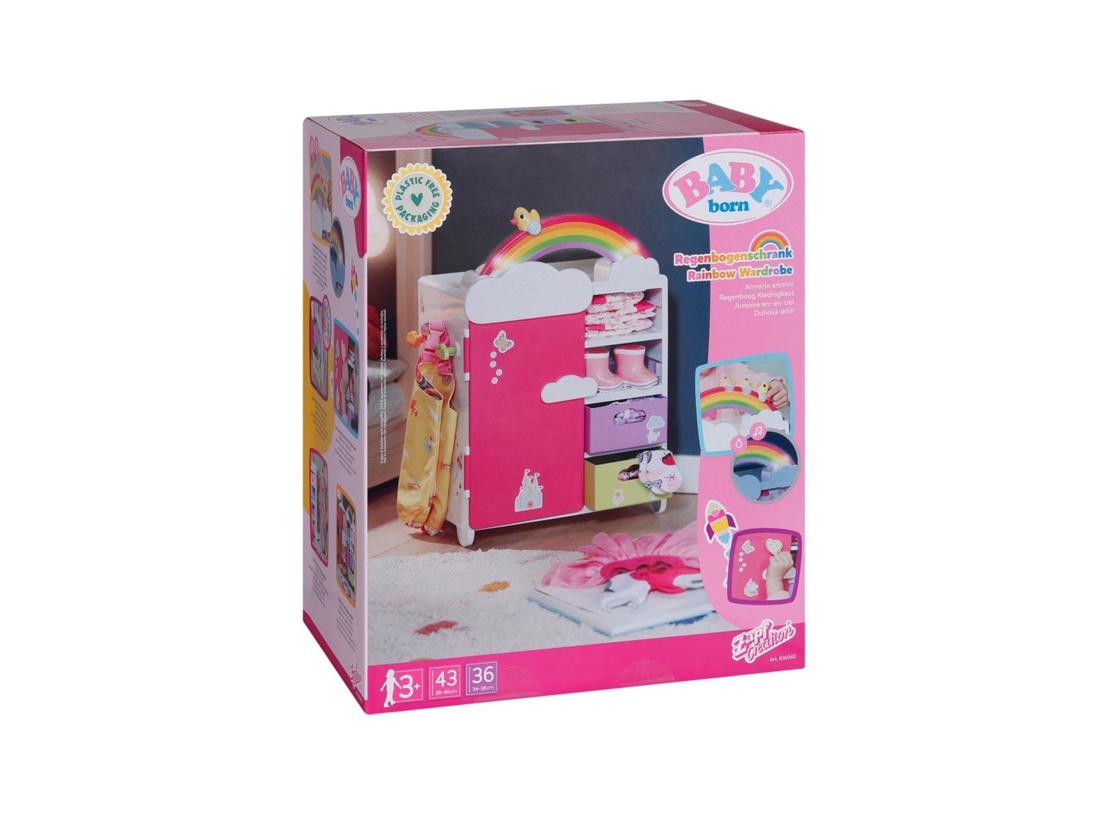 Baby Born Rainbow Wardrobe