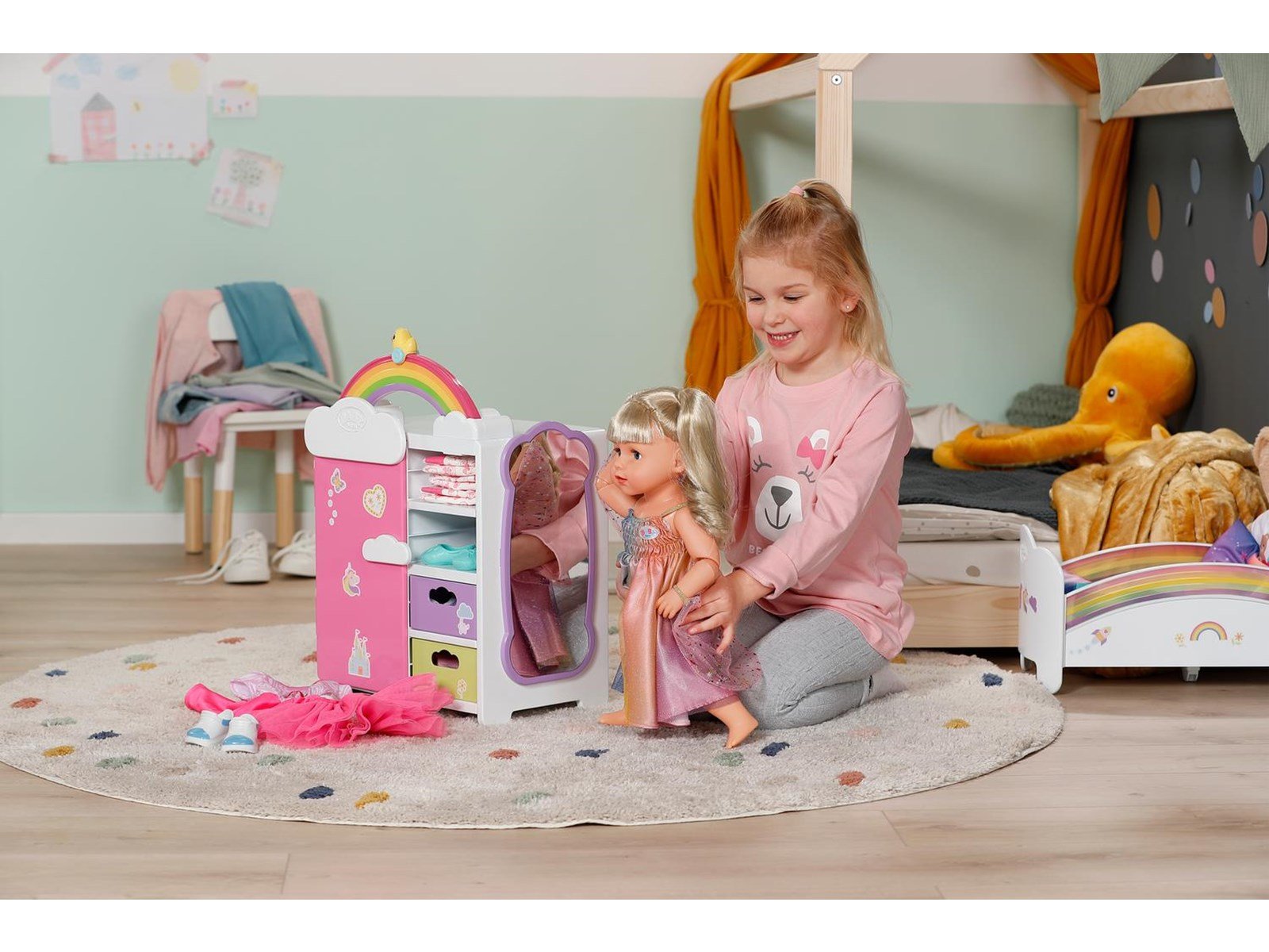 Baby Born Rainbow Wardrobe