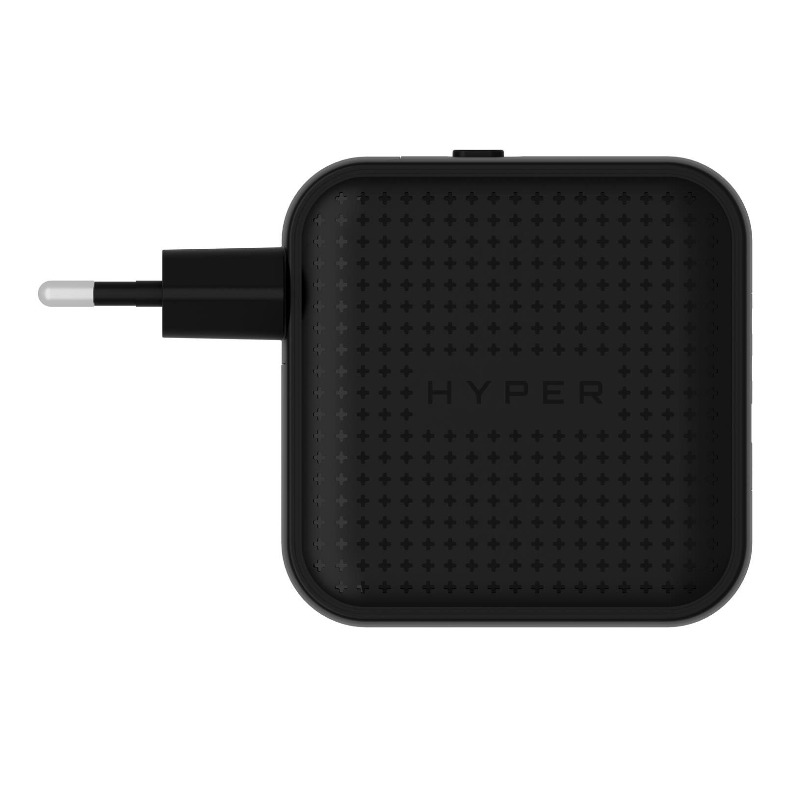 Hyper® HyperJuice 70W USB-C GaN Reise-Ladegerät (3C+1A) - Schwarz