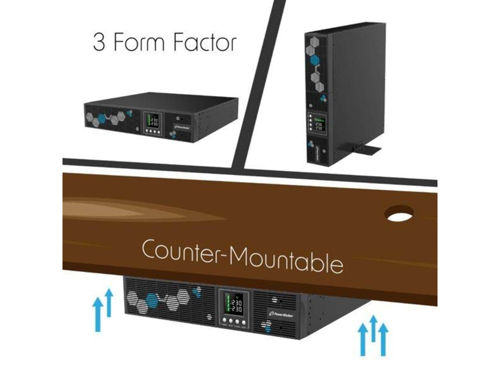 BlueWalker 10121192 - PowerWalker VI RLP - 2000VA/1800W - Line Interactive UPS