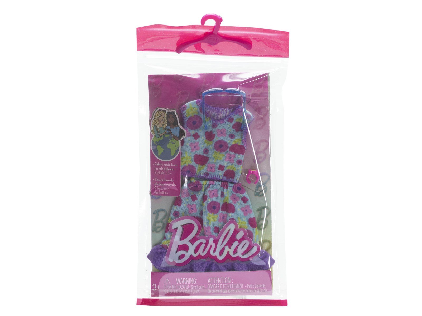 Barbie Doll Clothing Fashion Pack With Floral Top Skirt & Accessories