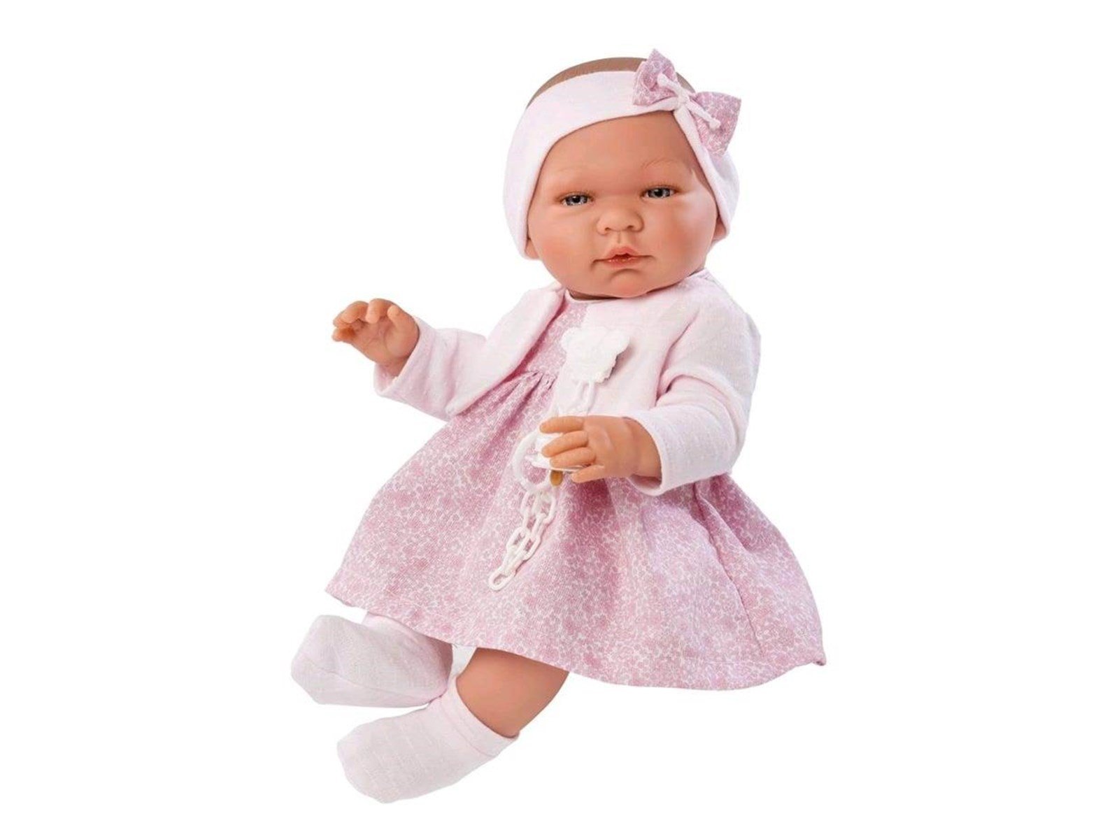 Asi Maria doll in rose dress with jacket 43 cm