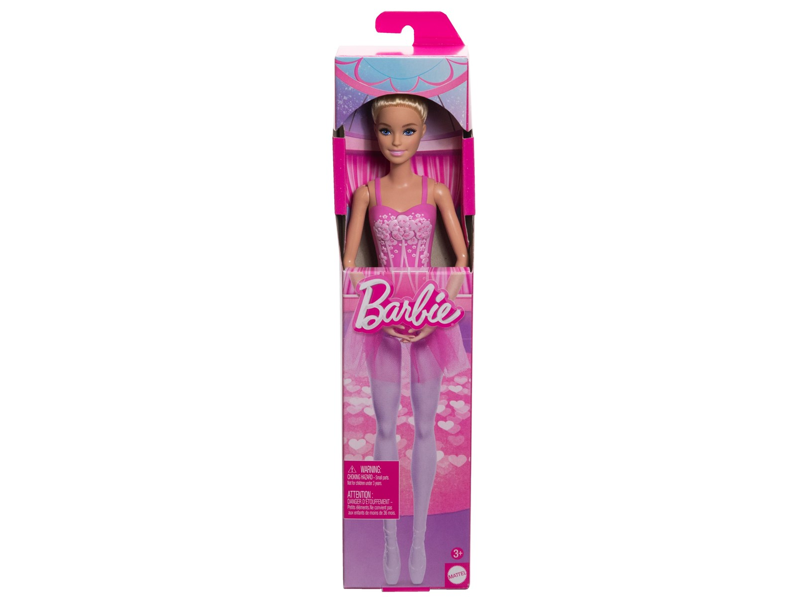 Barbie Ballerina Doll - Blonde Fashion Doll Wearing Purple Removable Tutu