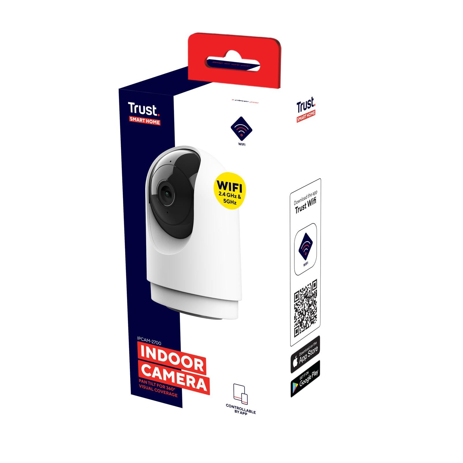 Trust Smart Home IPCAM-2700 360° Überwachungskamera - Weiß
