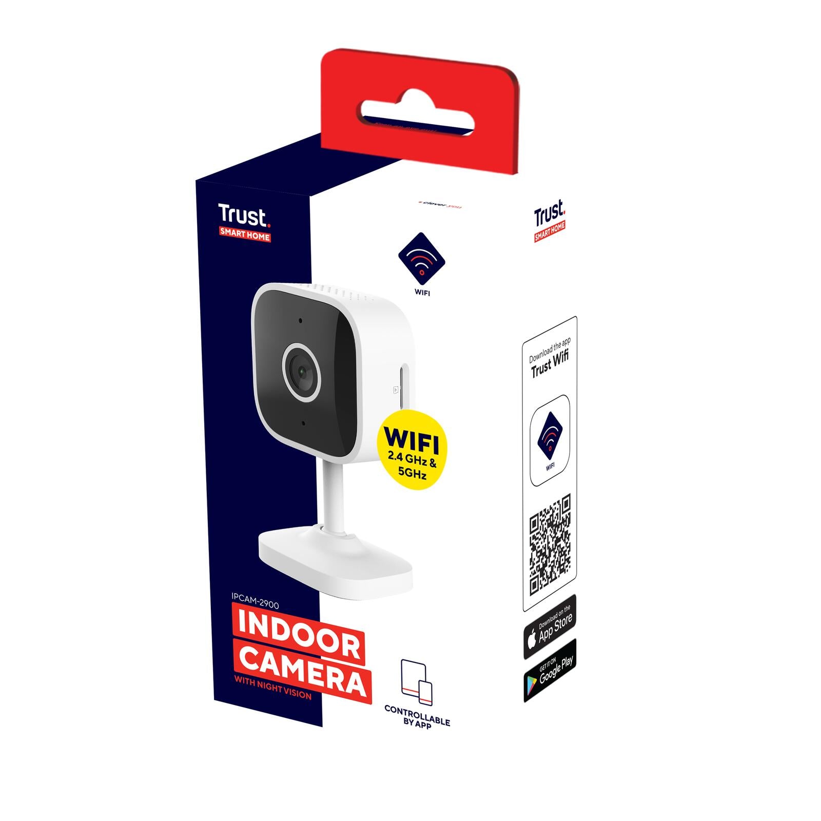 Trust Smart Home IPCAM-2900 Überwachungskamera - Weiß