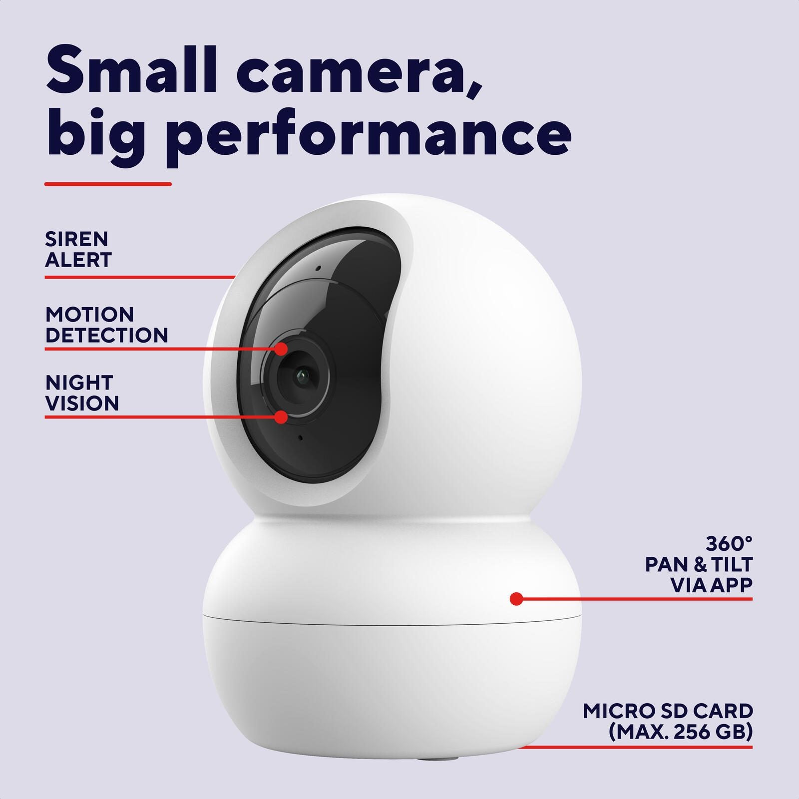 Trust Smart Home IPCAM-2800 360° Überwachungskamera - Weiß