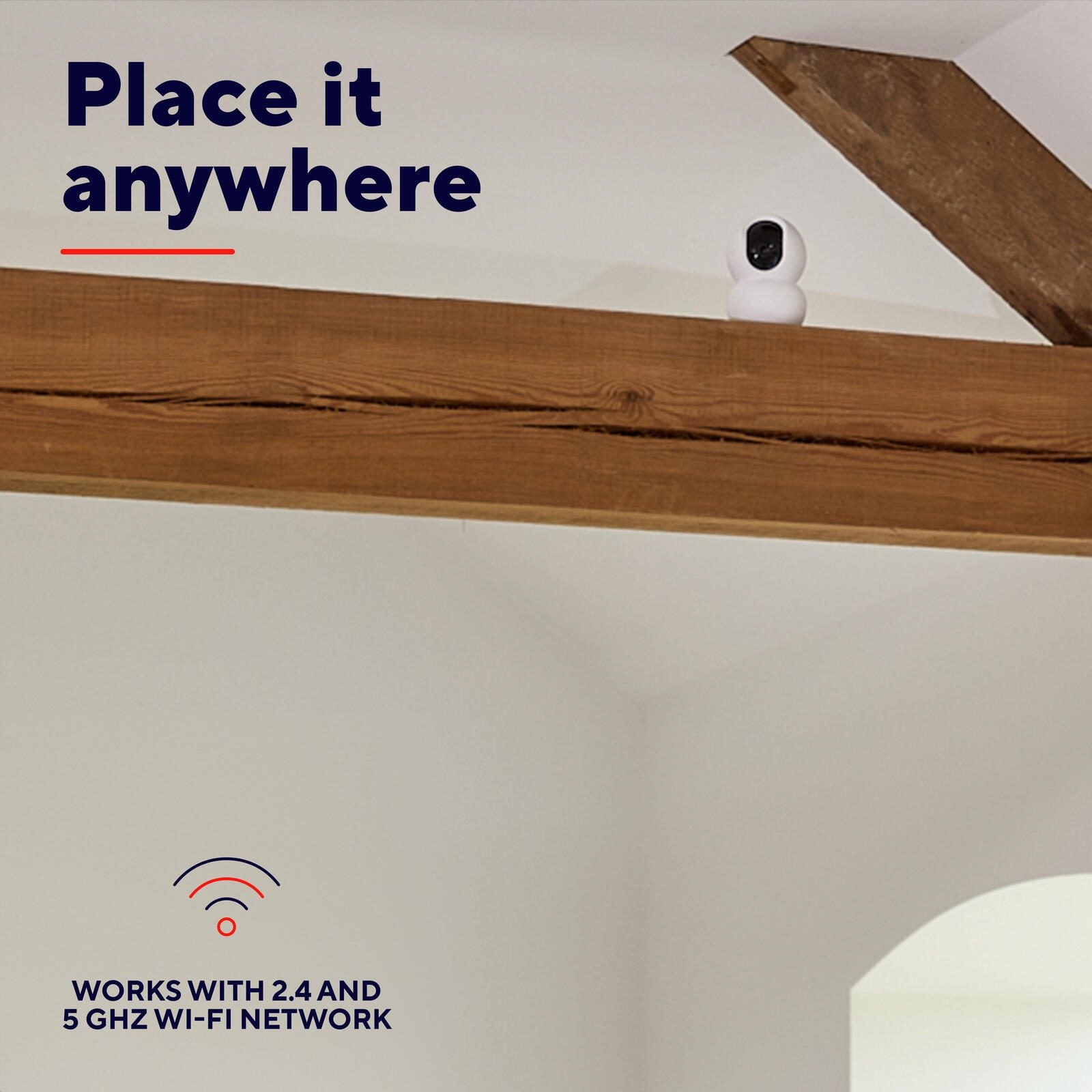 Trust Smart Home IPCAM-2800 360° Überwachungskamera - Weiß