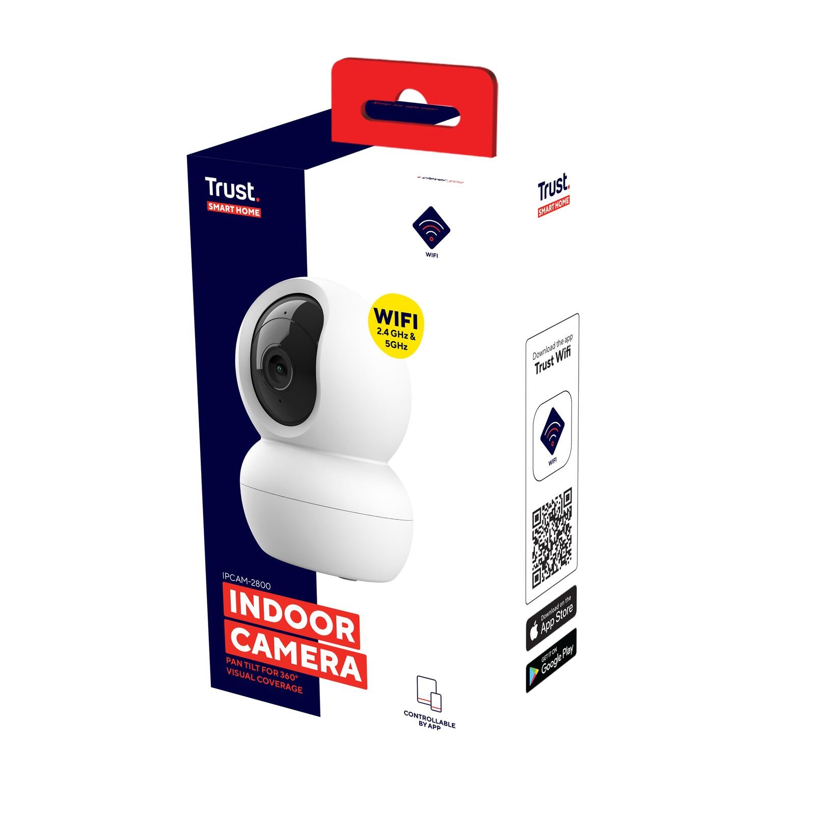Trust Smart Home IPCAM-2800 360° Überwachungskamera - Weiß