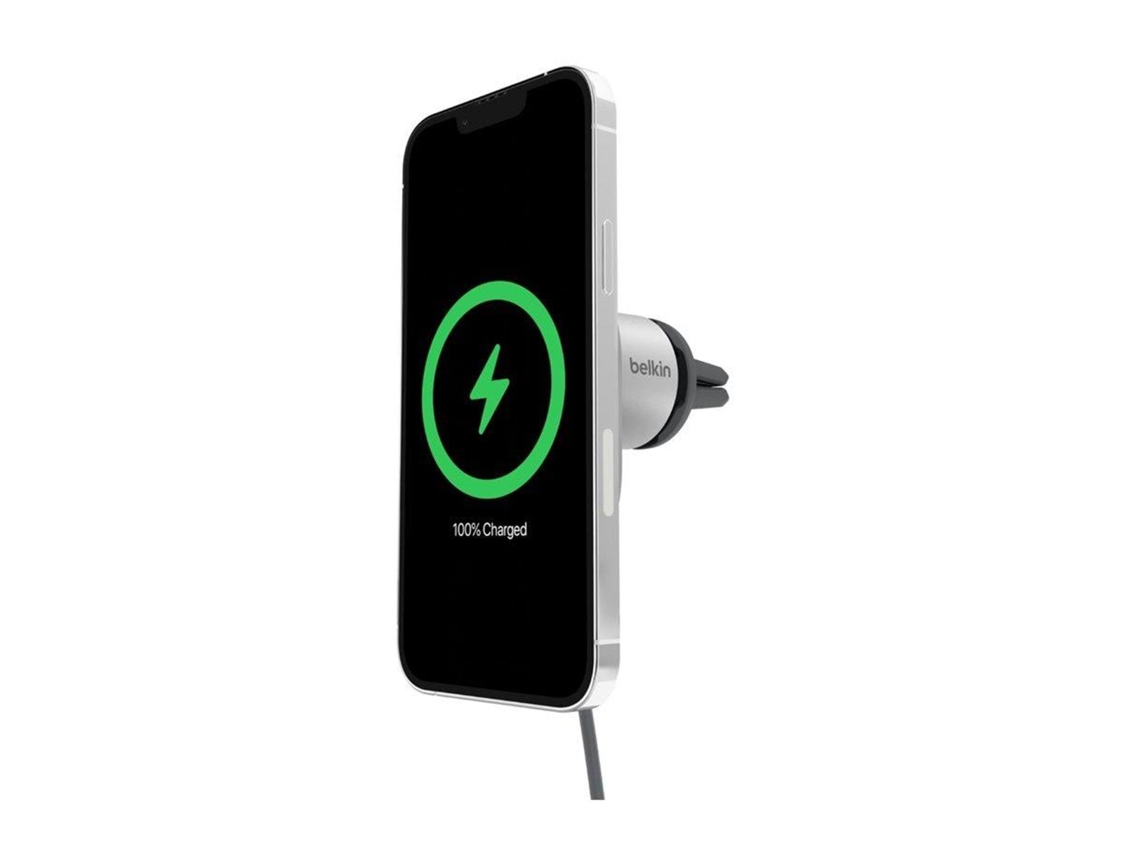 Belkin car wireless charging holder - magnetic with Qi2 + car power adapter - 15 Watt