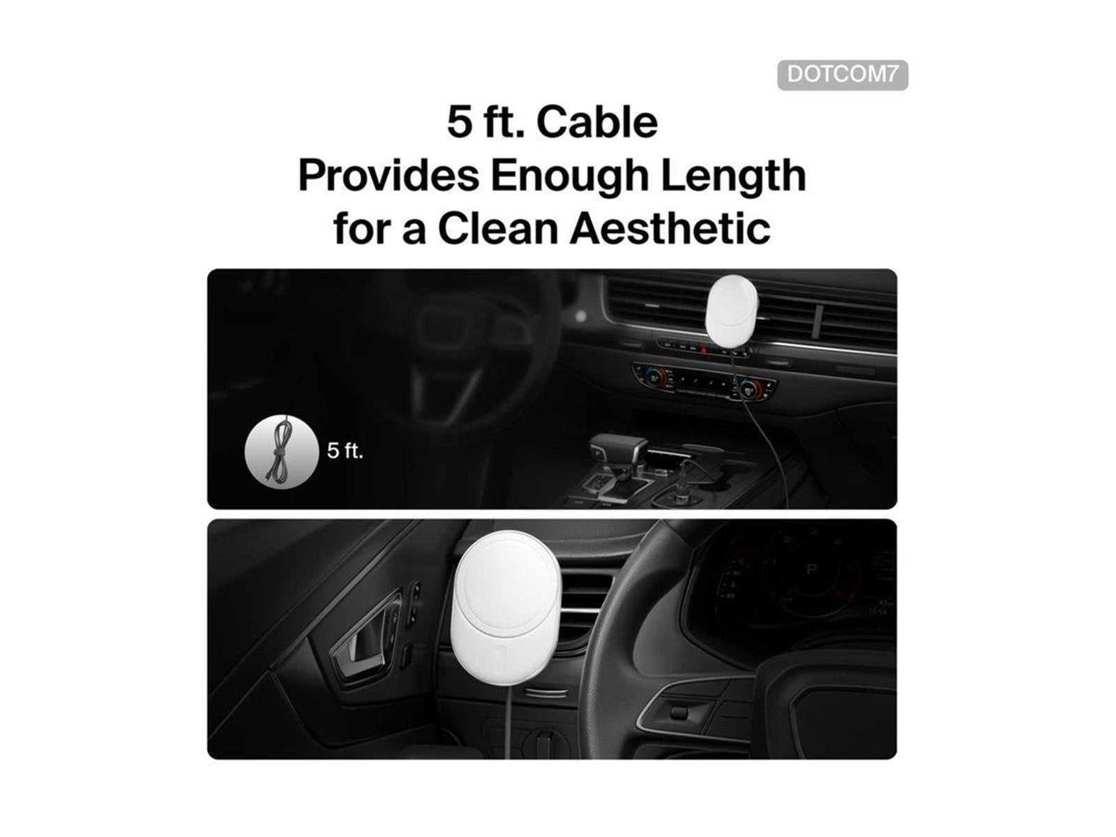 Belkin car wireless charging holder - magnetic with Qi2 + car power adapter - 15 Watt