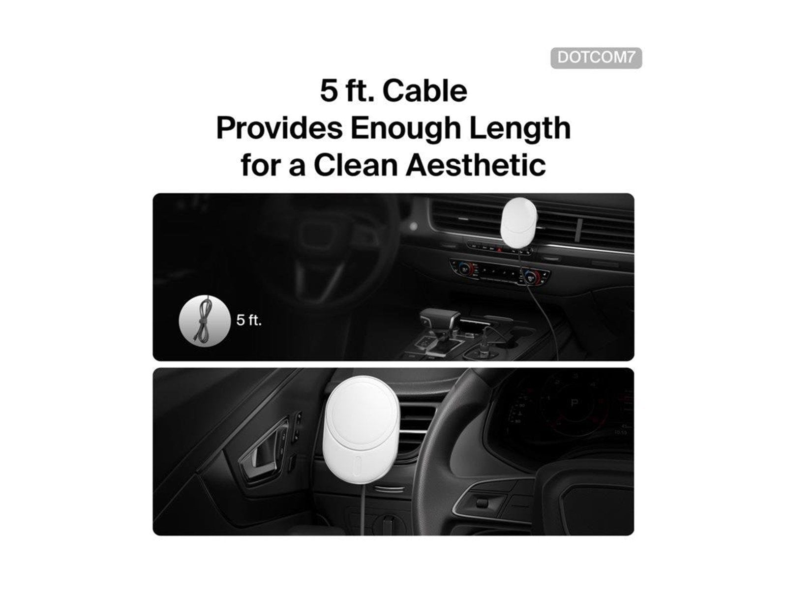 Belkin car wireless charging holder - magnetic with Qi2 + car power adapter - 15 Watt