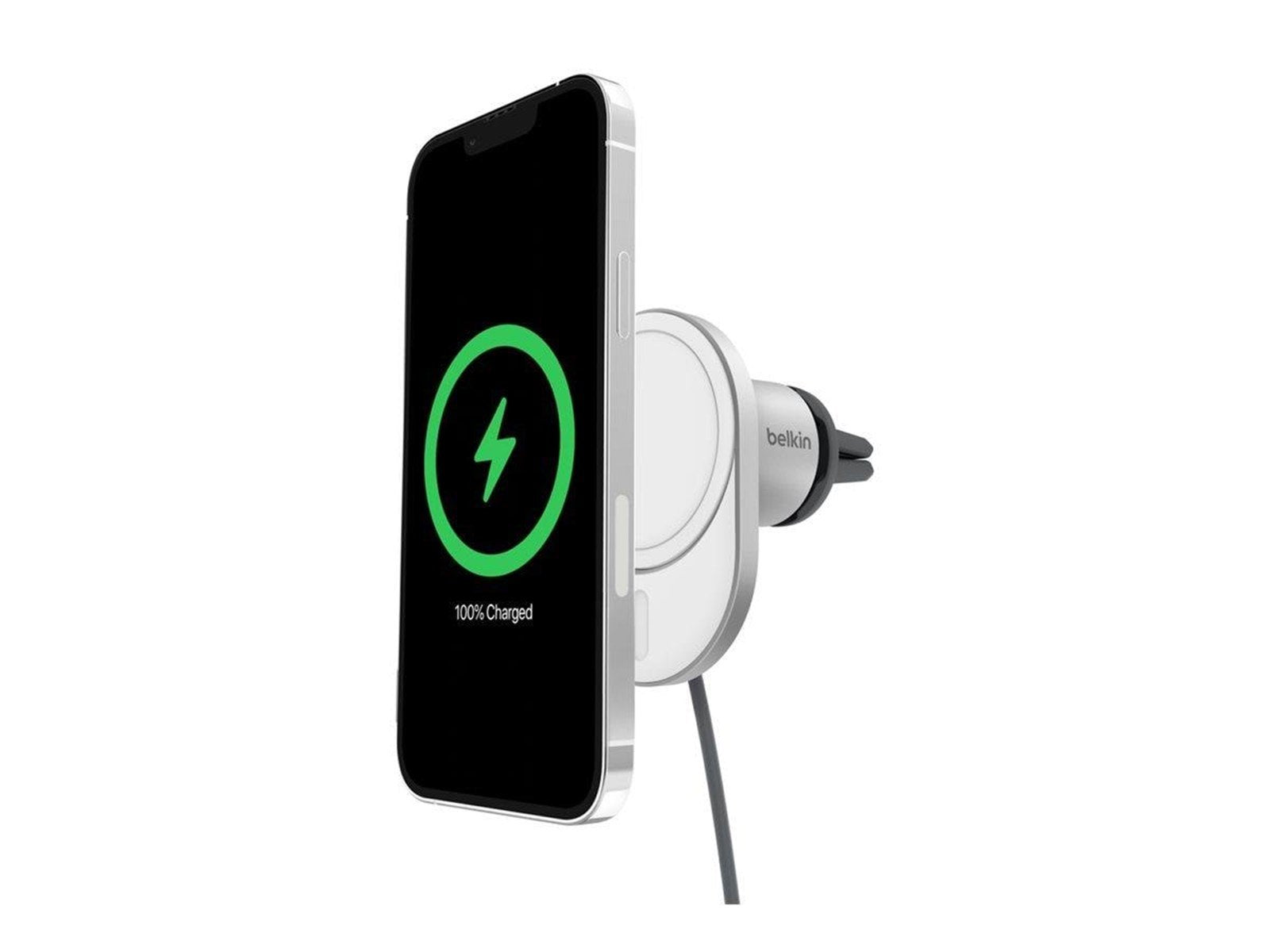 Belkin car wireless charging holder - magnetic with Qi2 + car power adapter - 15 Watt