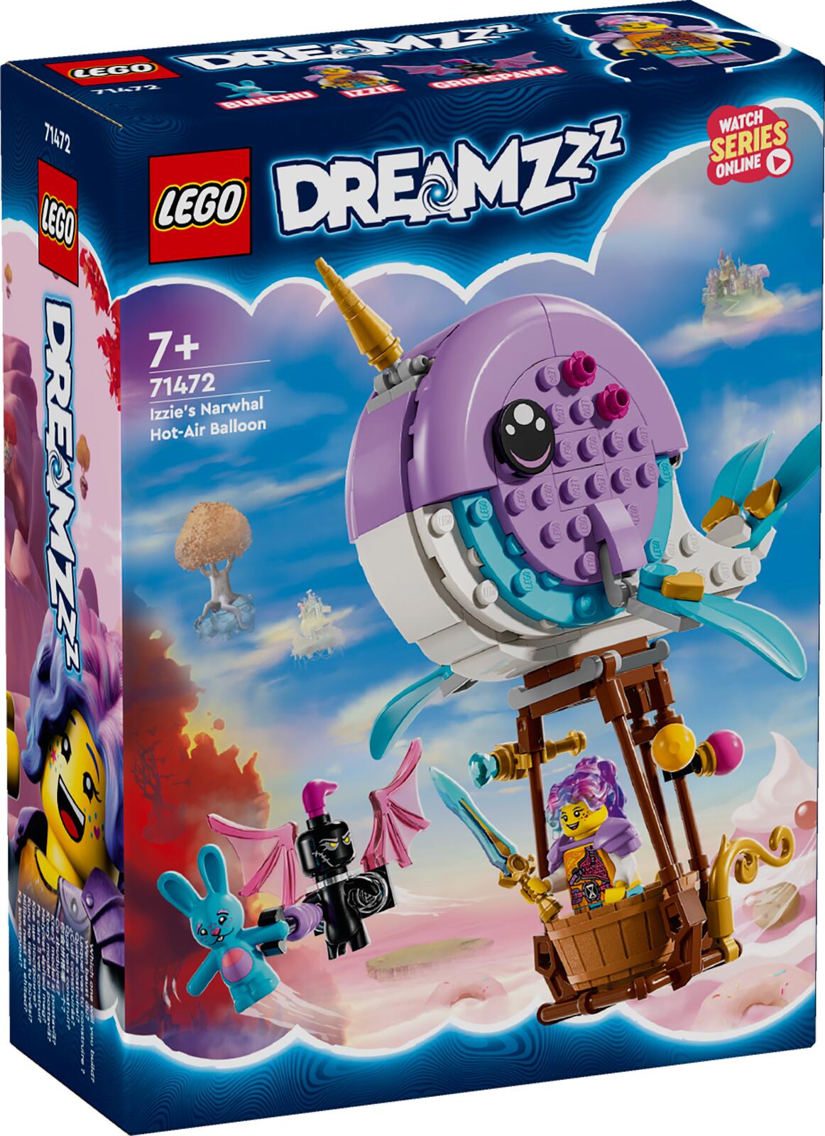 LEGO® DREAM 71472 Izzies Narwal-Heißluftballon