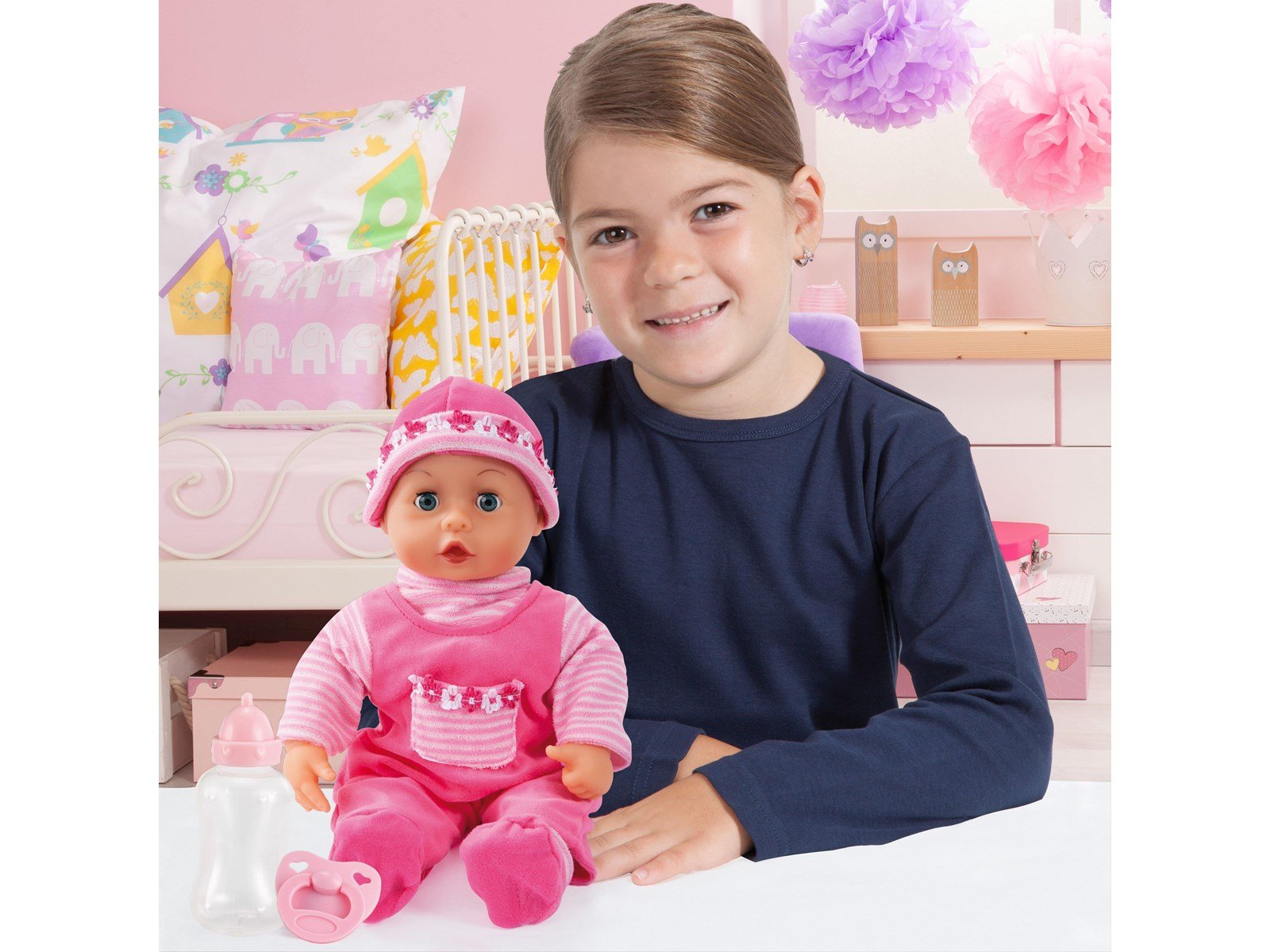 Bayer Design First Words Baby Pink 38 cm