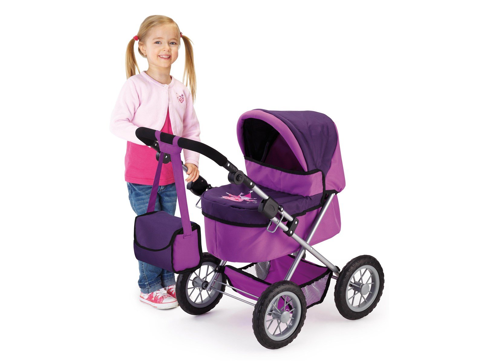Bayer Design Doll's Pram Trendy - Purple