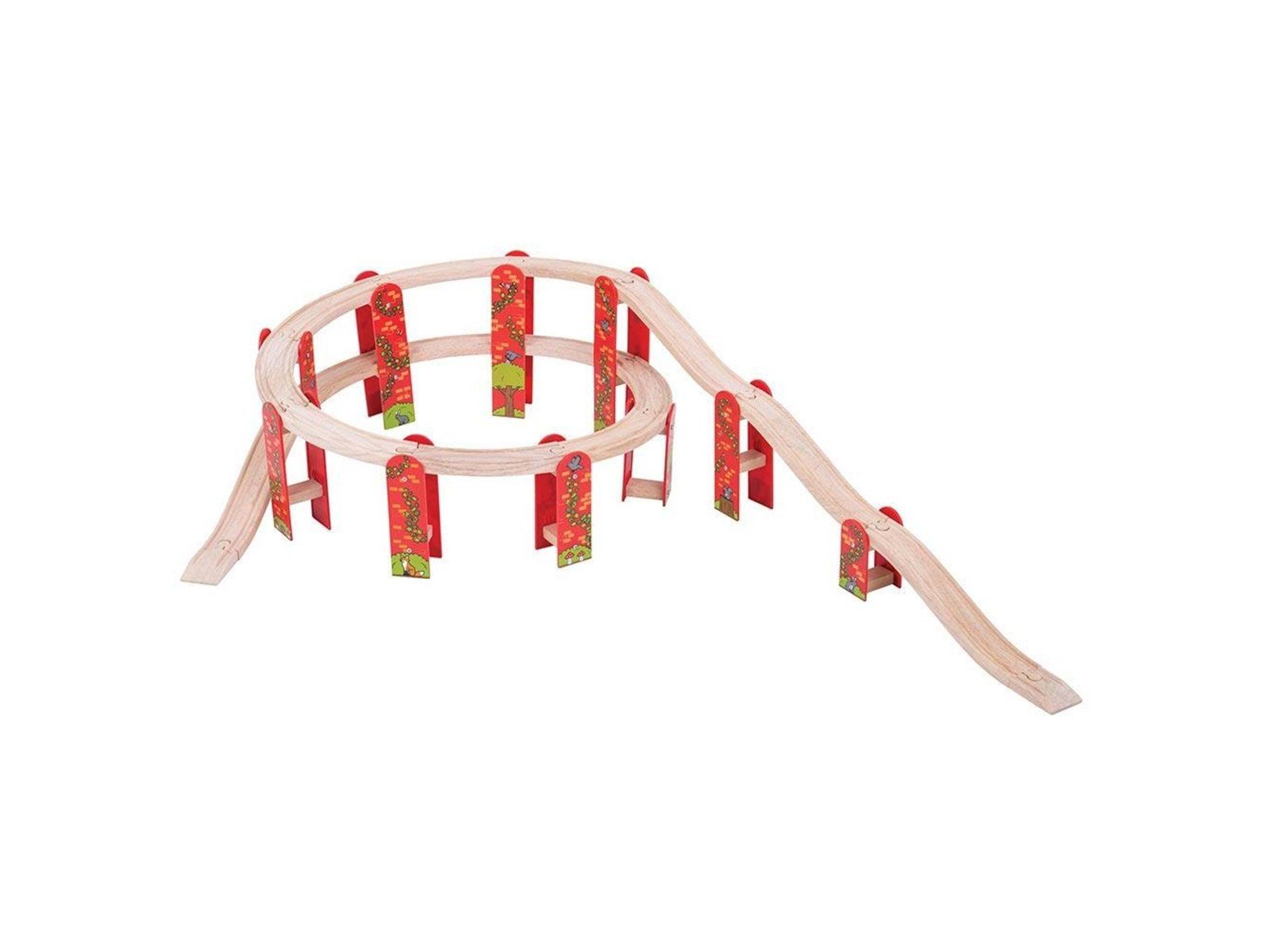 Bigjigs Wooden Rails - Viaduct Expansion Set 27 pcs