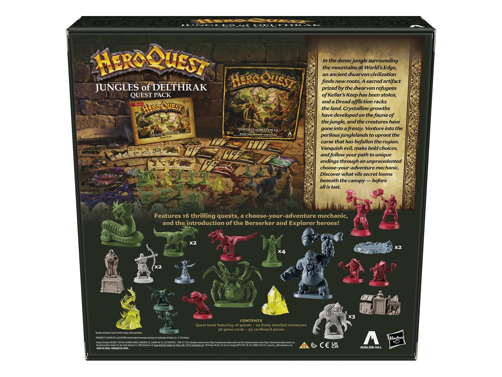 Avalon Hill HeroQuest Jungles of Delthrak Quest Pack - Requires HeroQuest Game System to Play (English)