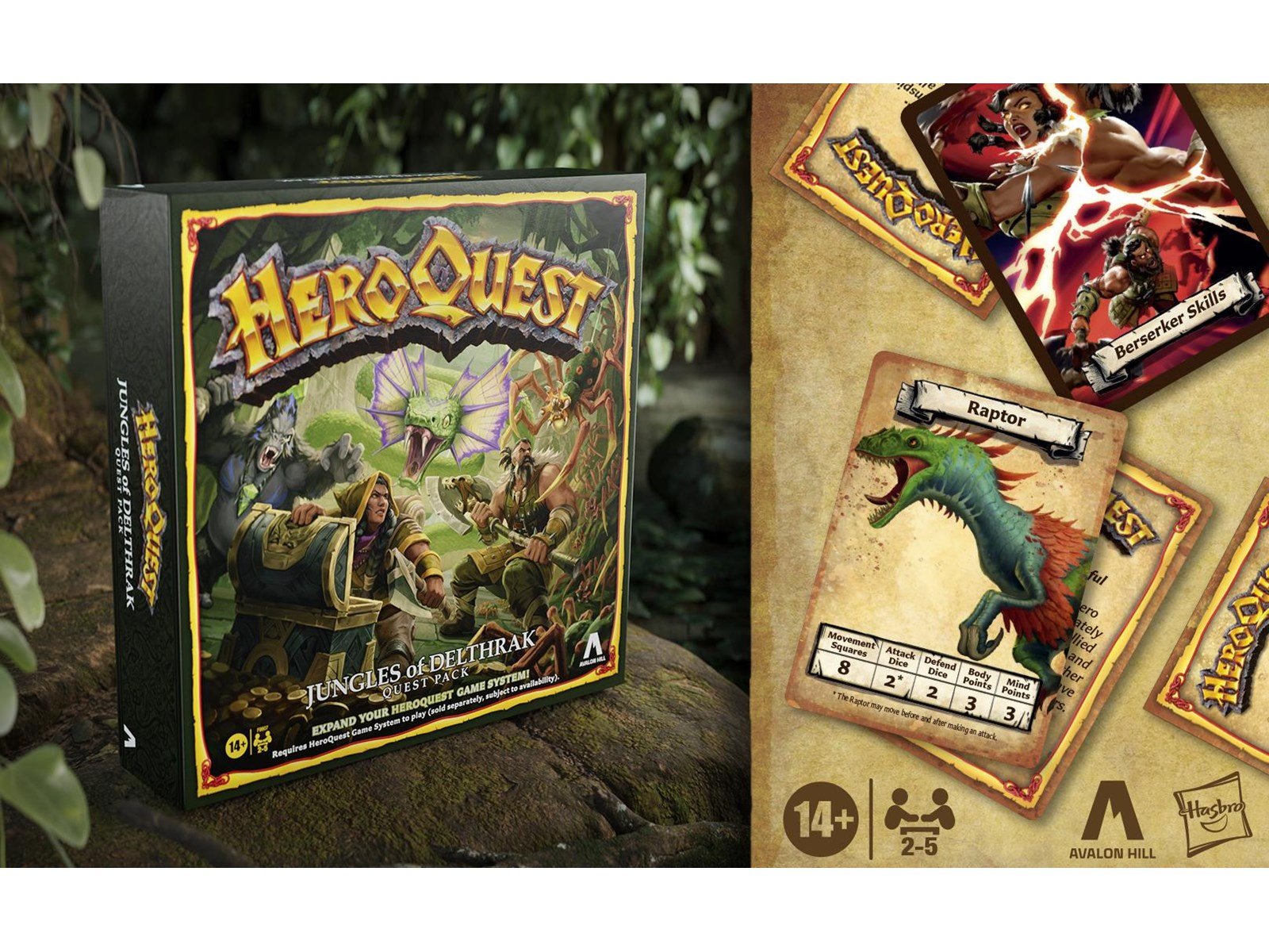 Avalon Hill HeroQuest Jungles of Delthrak Quest Pack - Requires HeroQuest Game System to Play (English)