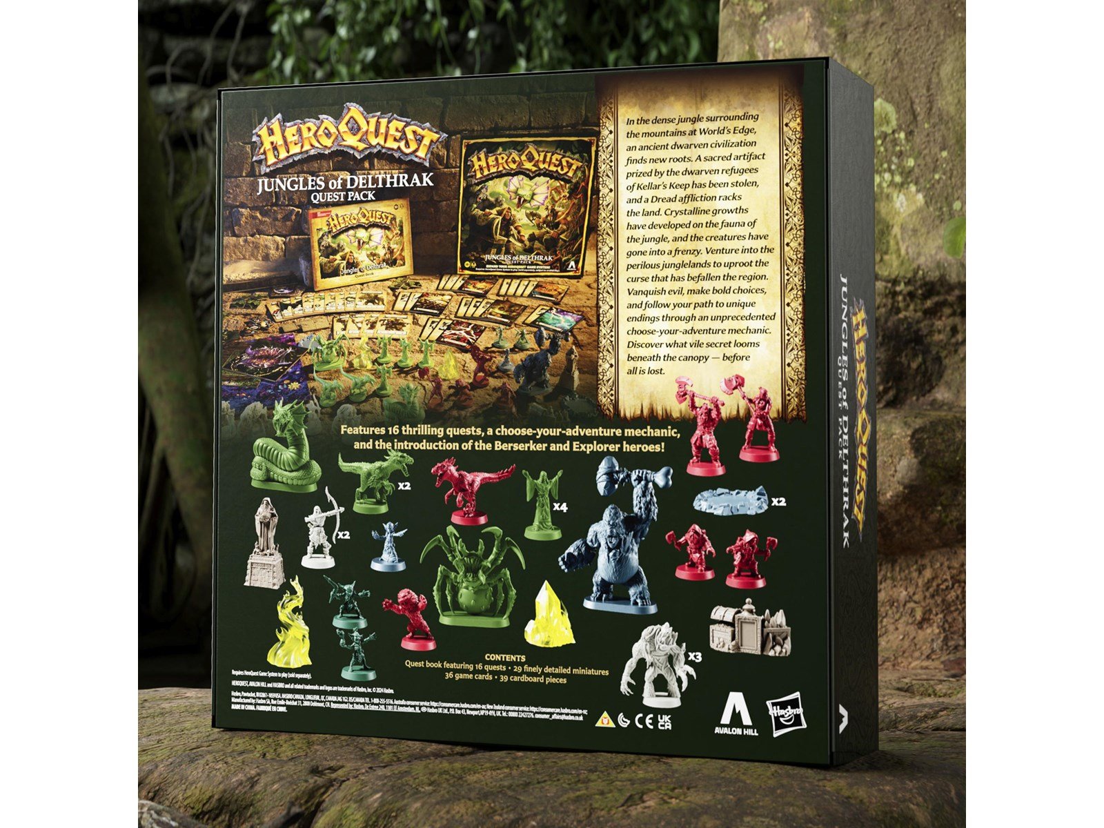 Avalon Hill HeroQuest Jungles of Delthrak Quest Pack - Requires HeroQuest Game System to Play (English)