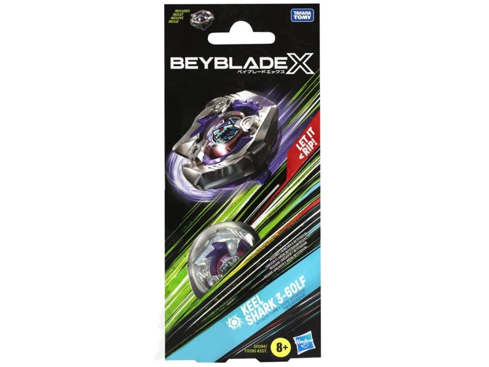 Beyblade X Keel Shark 3-60LF Booster Pack Set