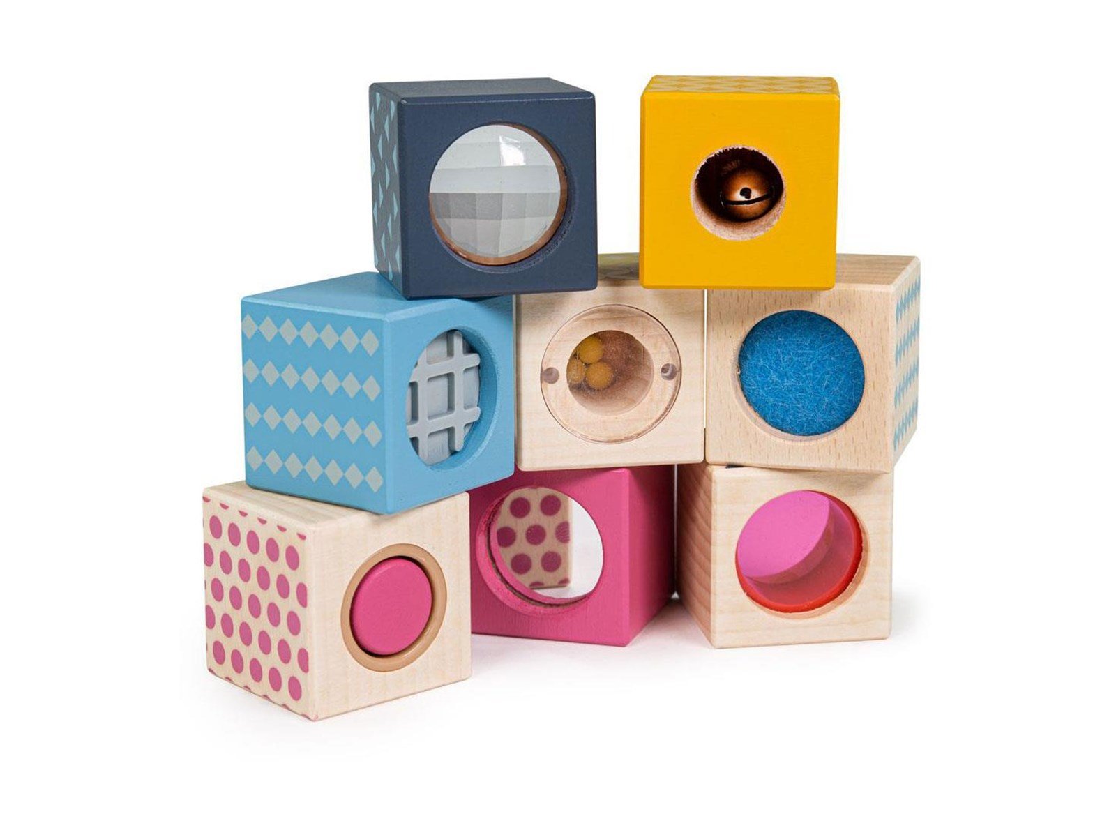Bigjigs Wooden Senses Building Blocks