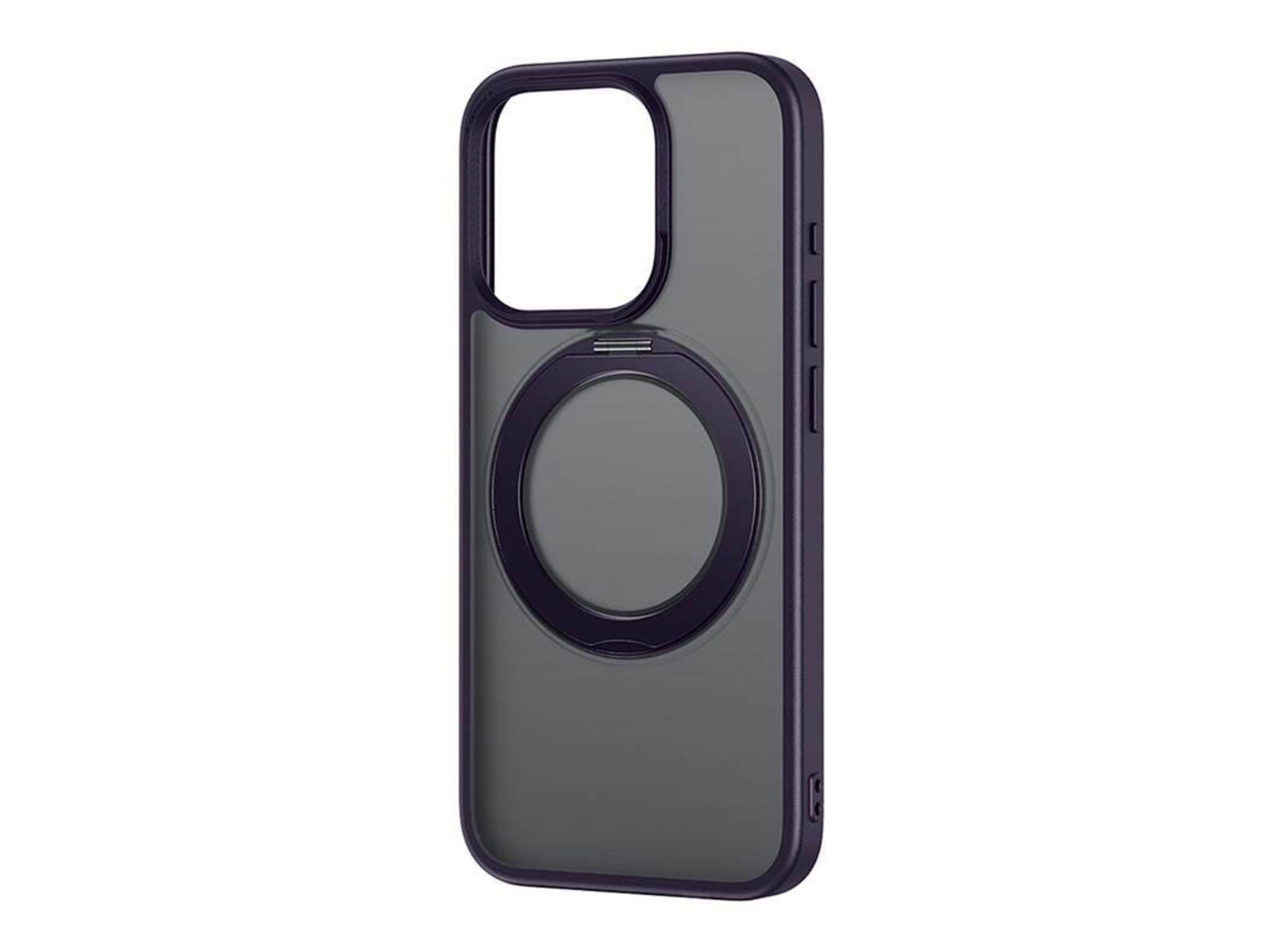 Baseus SkyRing Magnetic case with stand for iP 14 Pro Max + tempered glass and cleaning kit (purple)