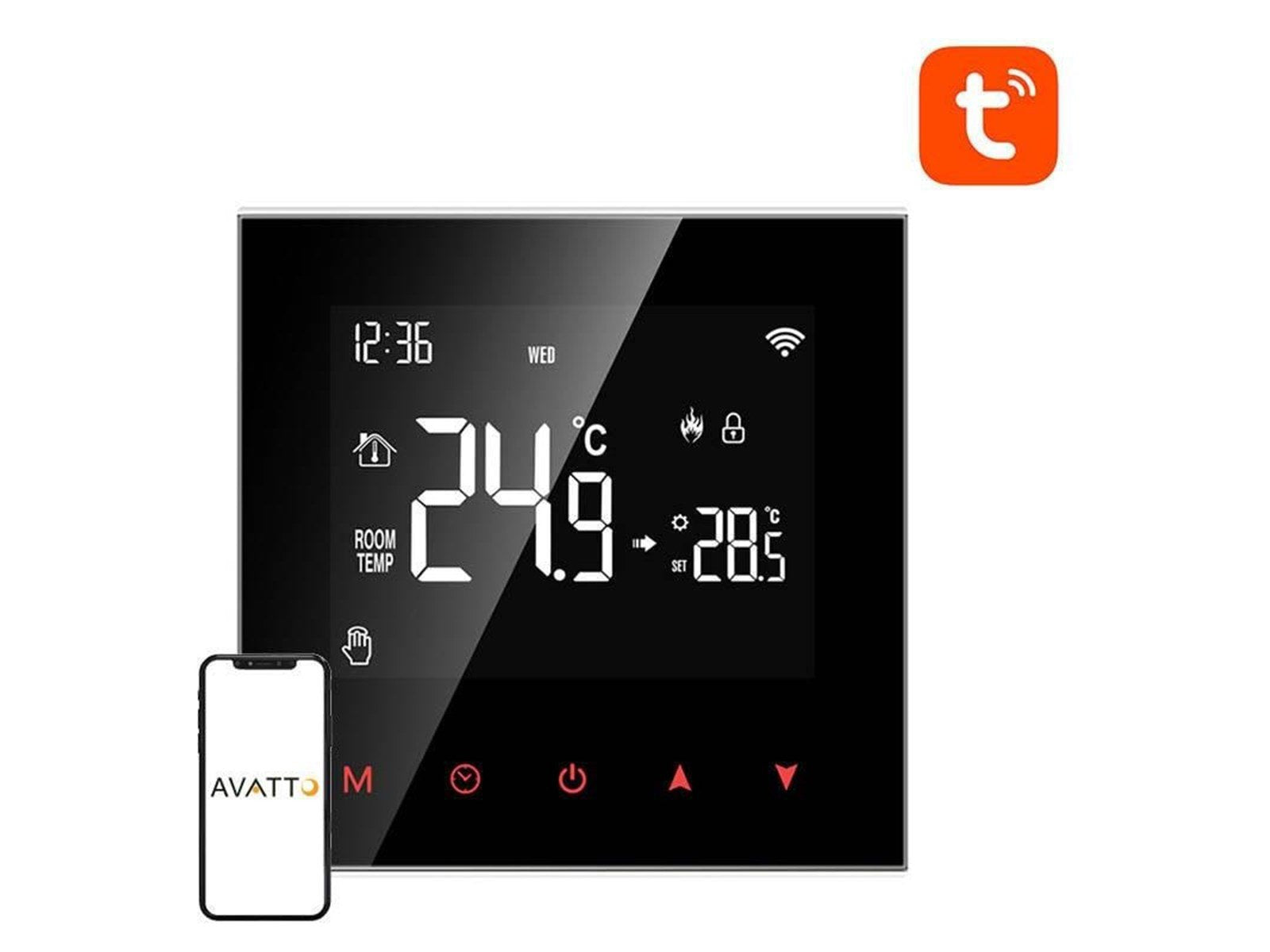 Avatto Smart thermostat WT100 water heater 3A Wi-Fi TUYA