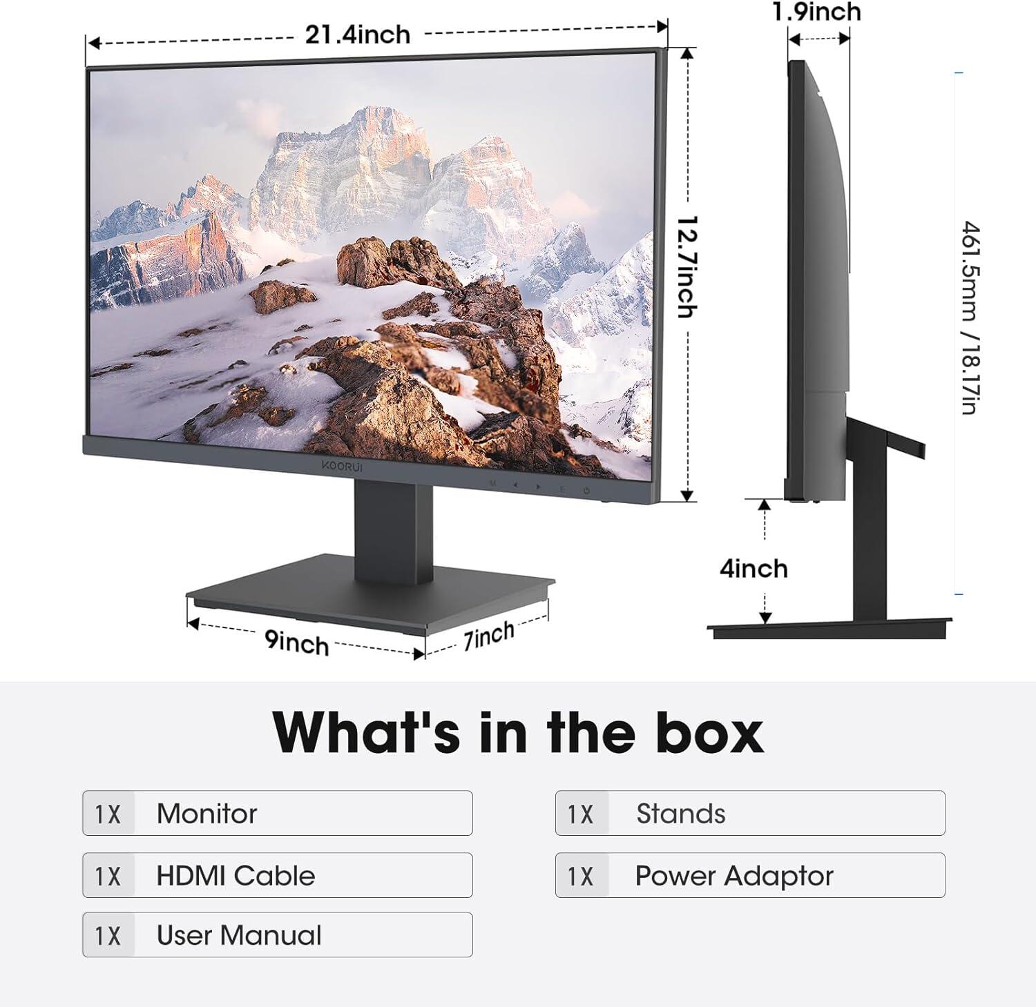 KOORUI 24N1A Monitor 60,96 cm (24 Zoll)