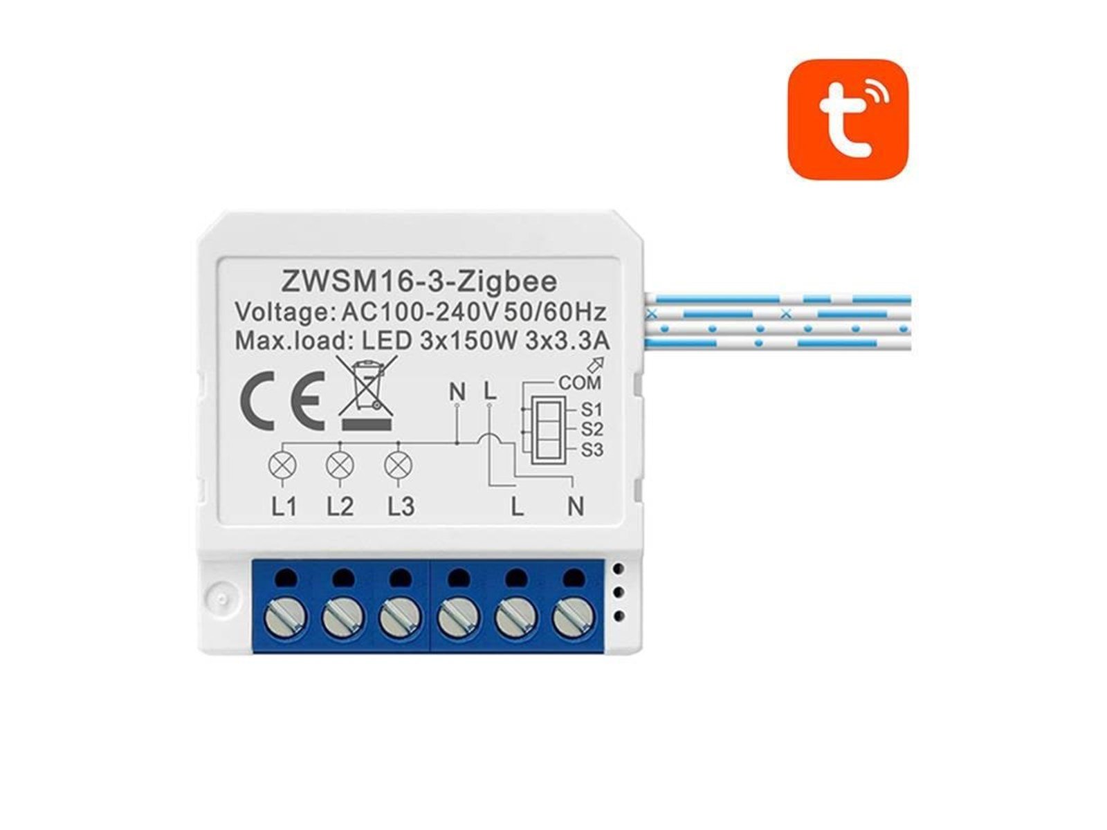 Avatto Smart Switch Module ZigBee ZWSM16-W3 TUYA