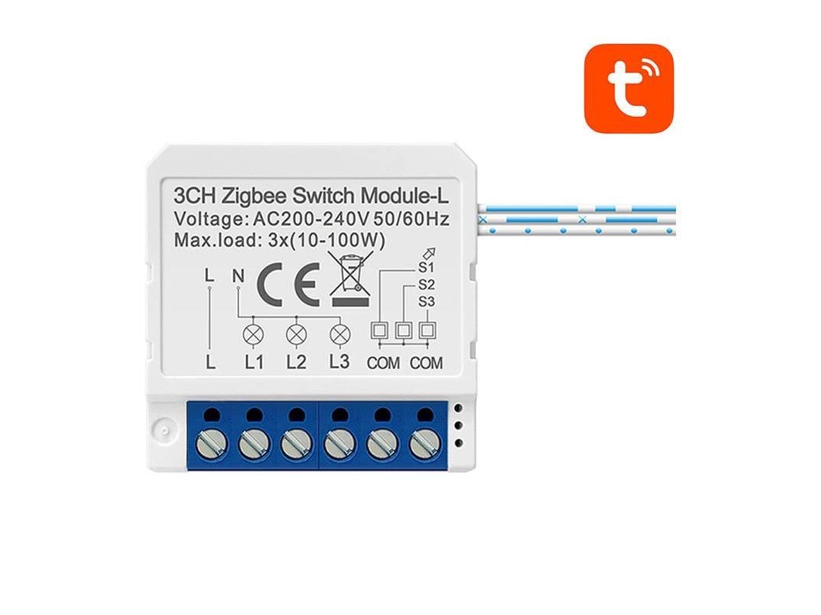 Avatto Smart Switch Module ZigBee LZWSM16-W3 No Neutral TUYA