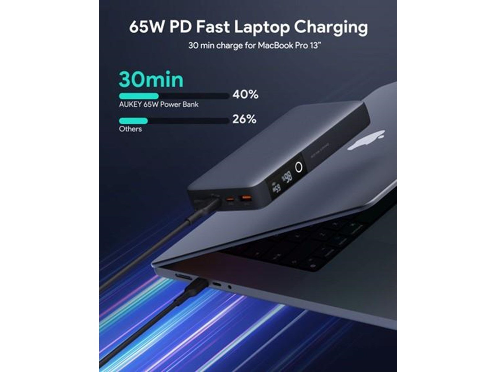 Aukey PB-Y43 power bank Powerbank (Akku) - schwarz - 20000 mAh