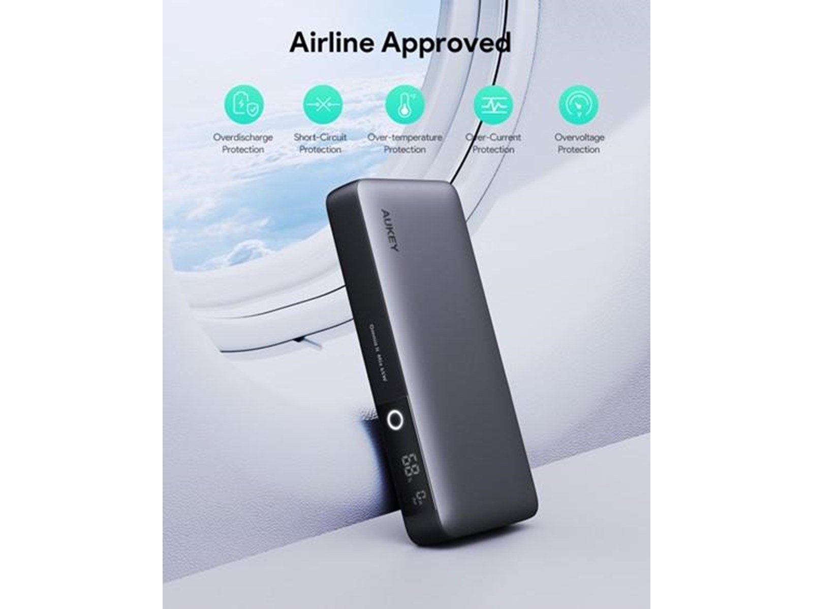 Aukey PB-Y43 power bank Powerbank (Akku) - schwarz - 20000 mAh