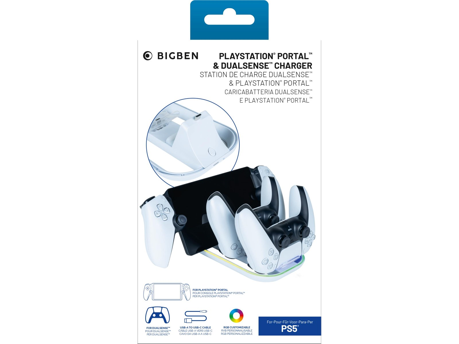 BigBen Interactive Portal & DualSense Charger - Wired - PlayStation Portal