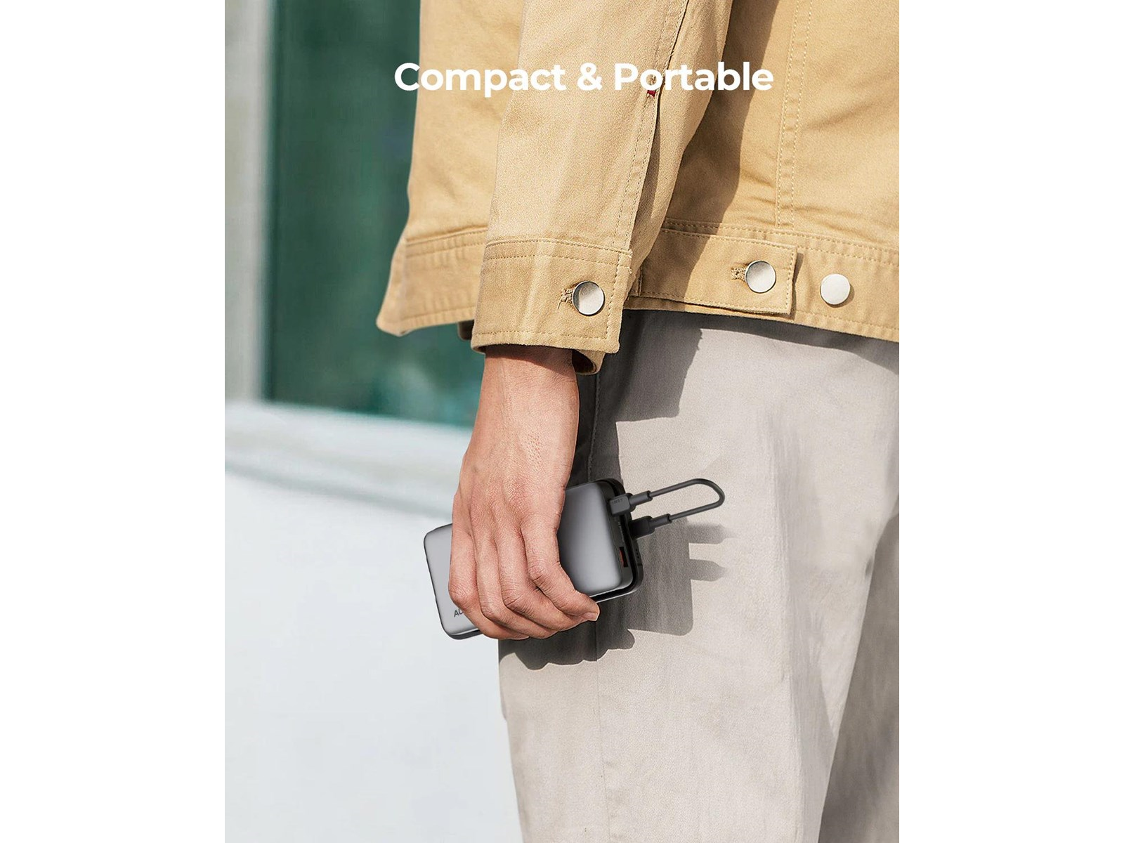 Aukey Powerbank PB-Y41 10000mAh 30W (gray) Powerbank (Akku) - Grau - 10000 mAh