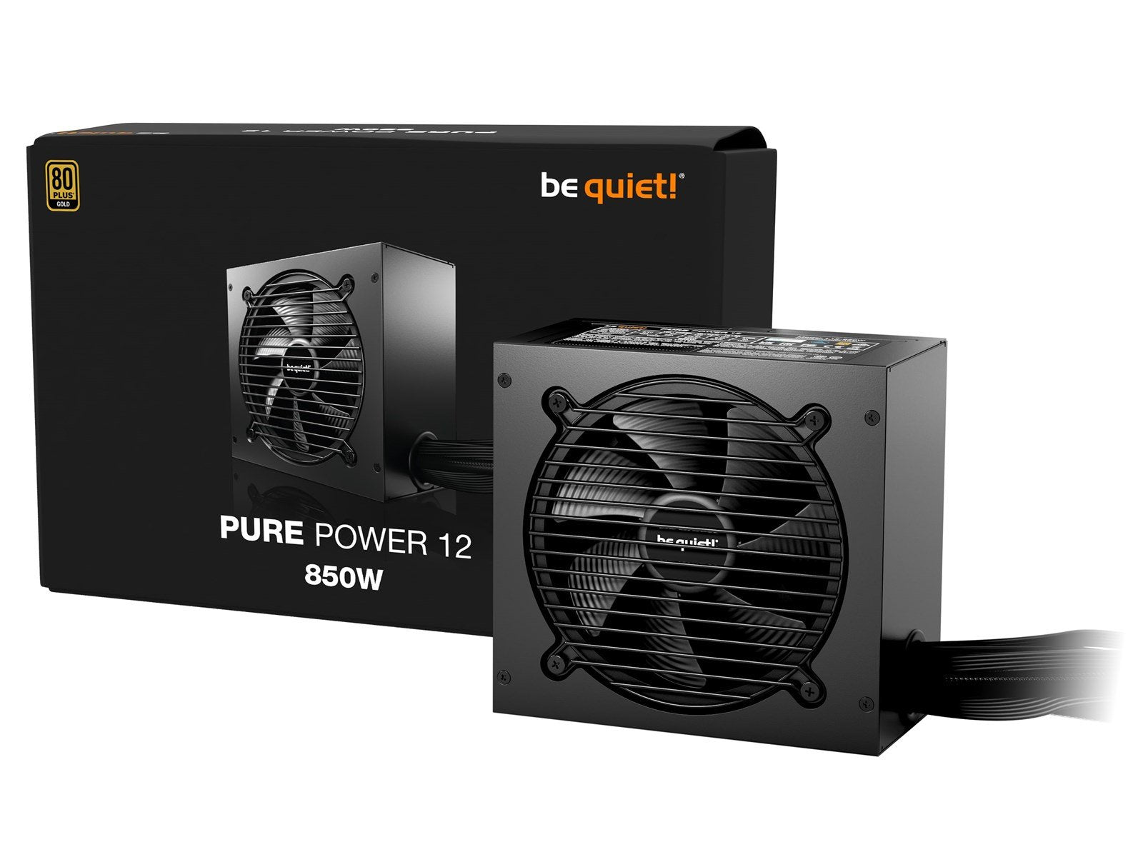 be quiet! PURE POWER 12 850W Netzteile - 850 Watt - 120 mm - ATX 3.1 - 80 Plus Gold zertifiziert