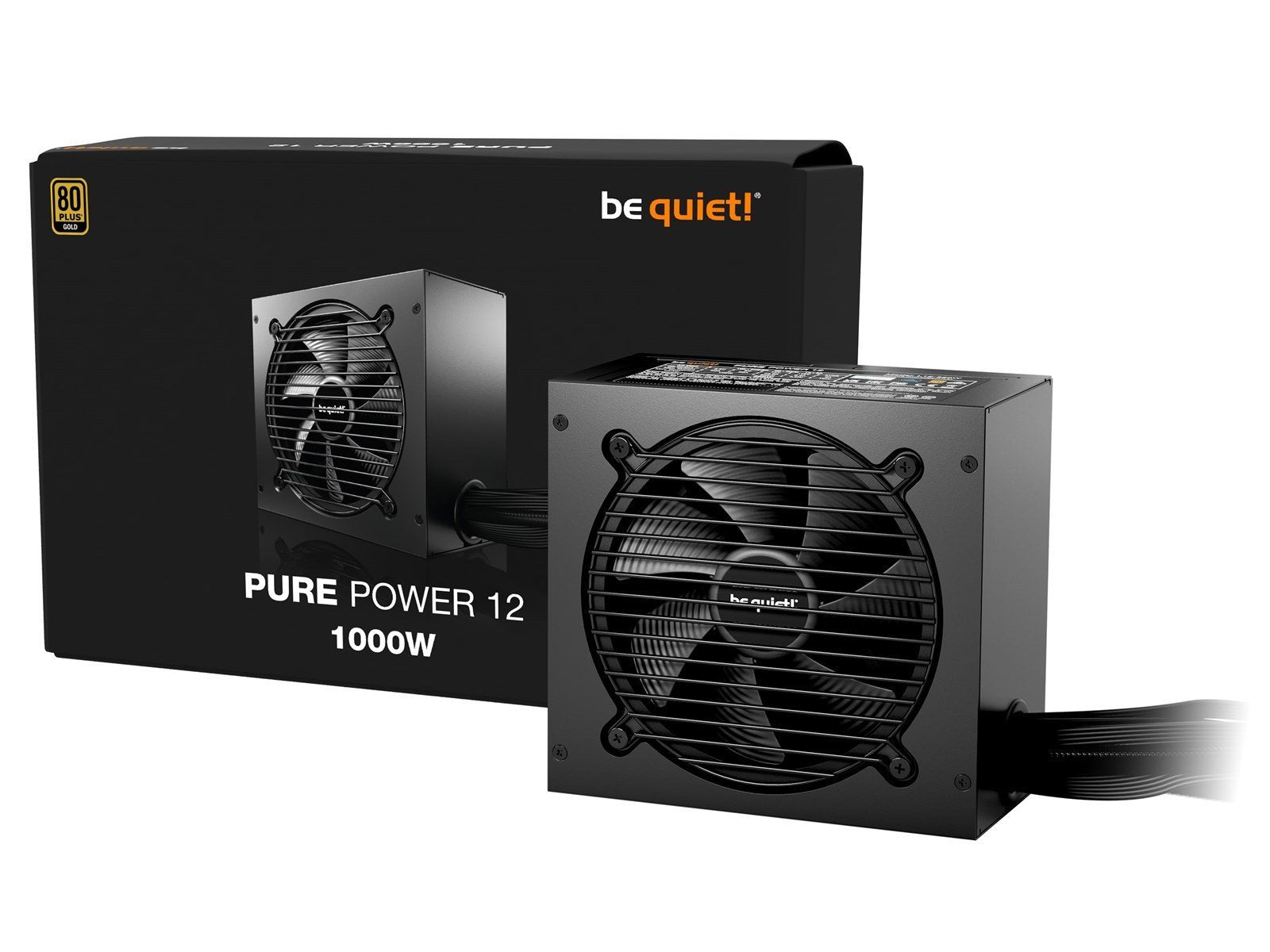 be quiet! PURE POWER 12 1000W Netzteile - 1000 Watt - 120 mm - ATX 3.1 - 80 Plus Gold zertifiziert