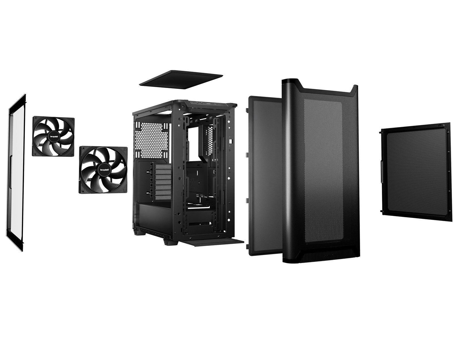 be quiet! PURE BASE 501 Airflow Window Black - Gehäuse - Miditower - Schwarz