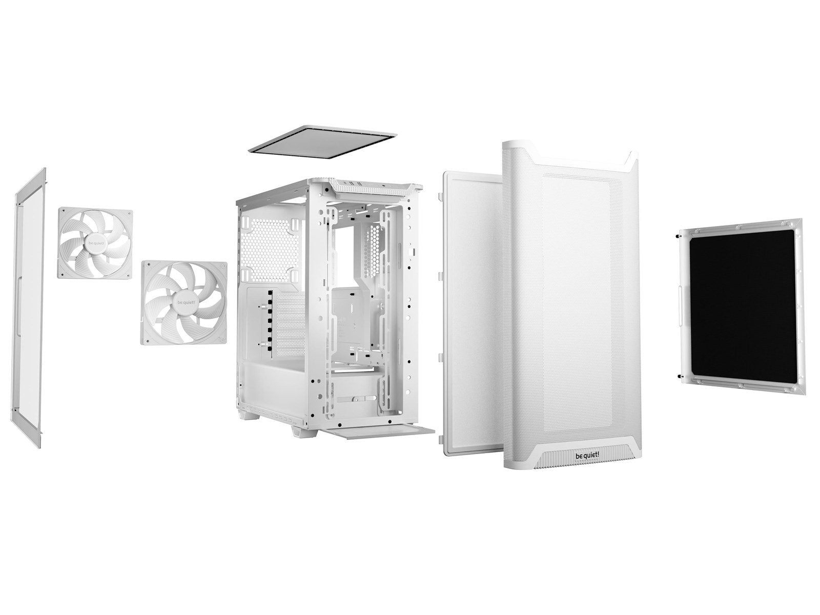 be quiet! PURE BASE 501 Airflow Window White - Gehäuse - Miditower - Weiß