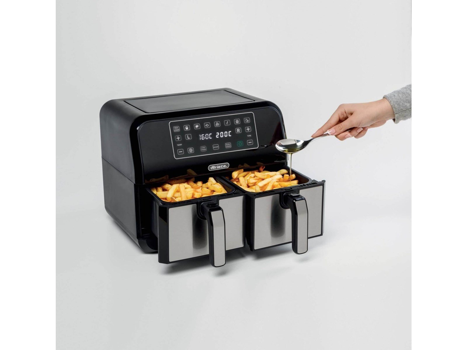 Ariete Air Fryer x 2 Drawer Metal - 8 L