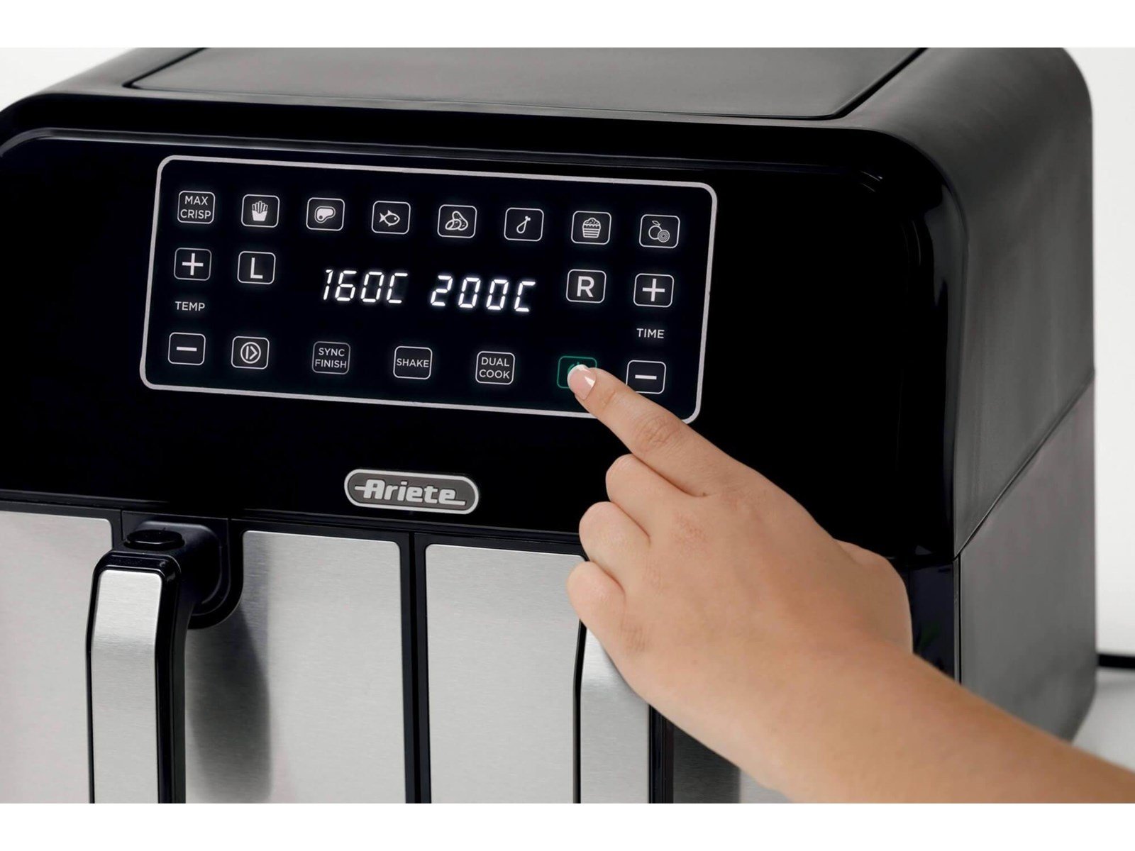 Ariete Air Fryer x 2 Drawer Metal - 8 L