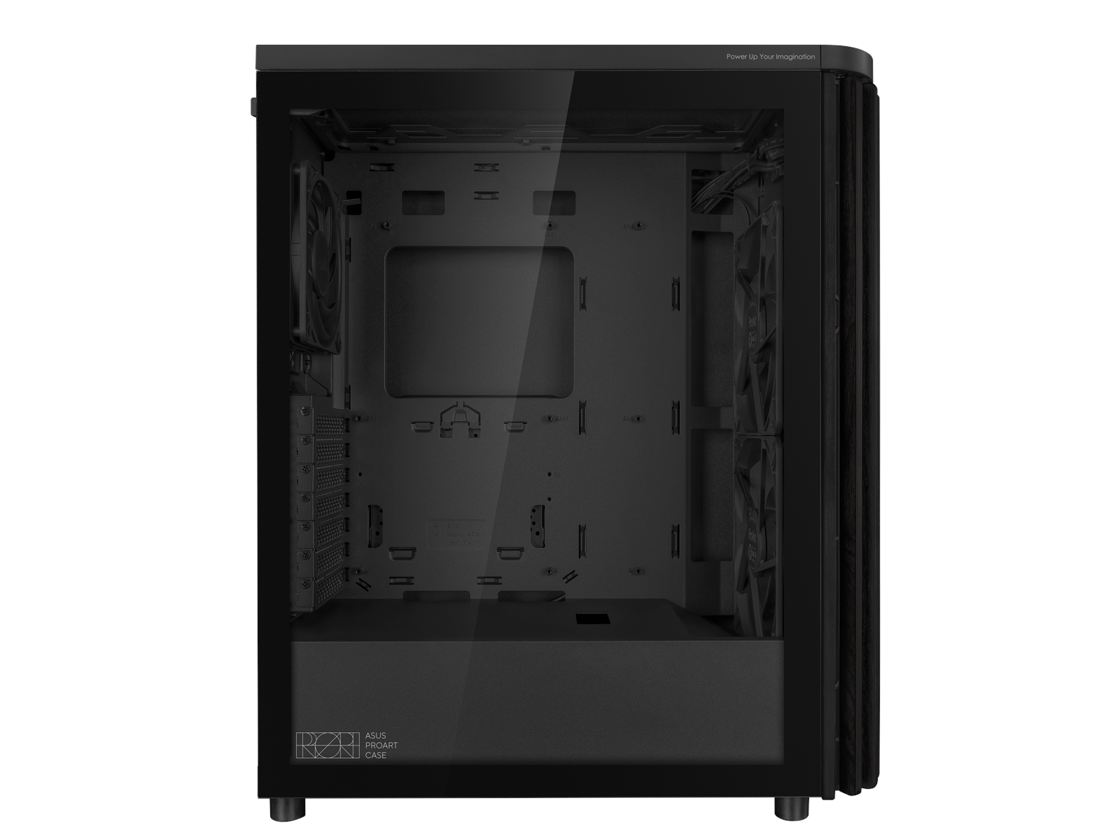 ASUS PROART PA401 Wood TG - Gehäuse - Miditower - Schwarz