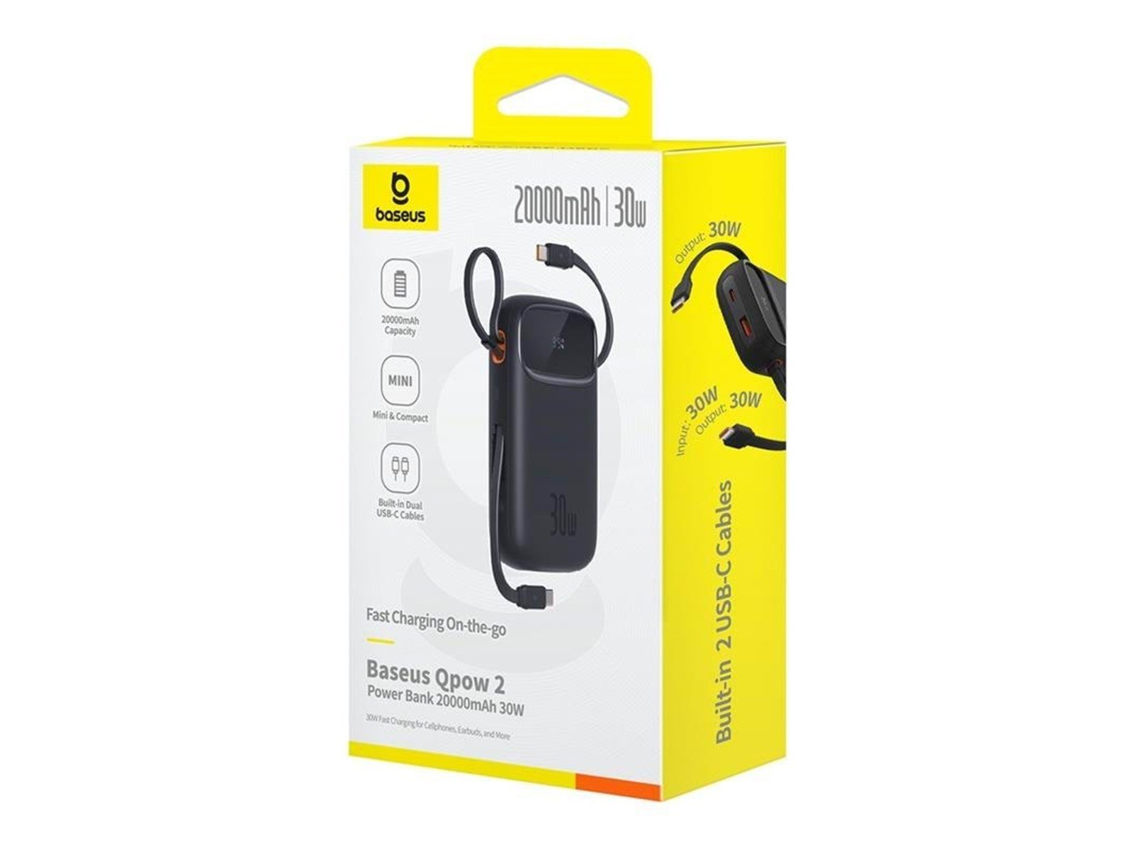 Baseus PPQD4-20C Powerbank (Akku) - schwarz - 20000 mAh