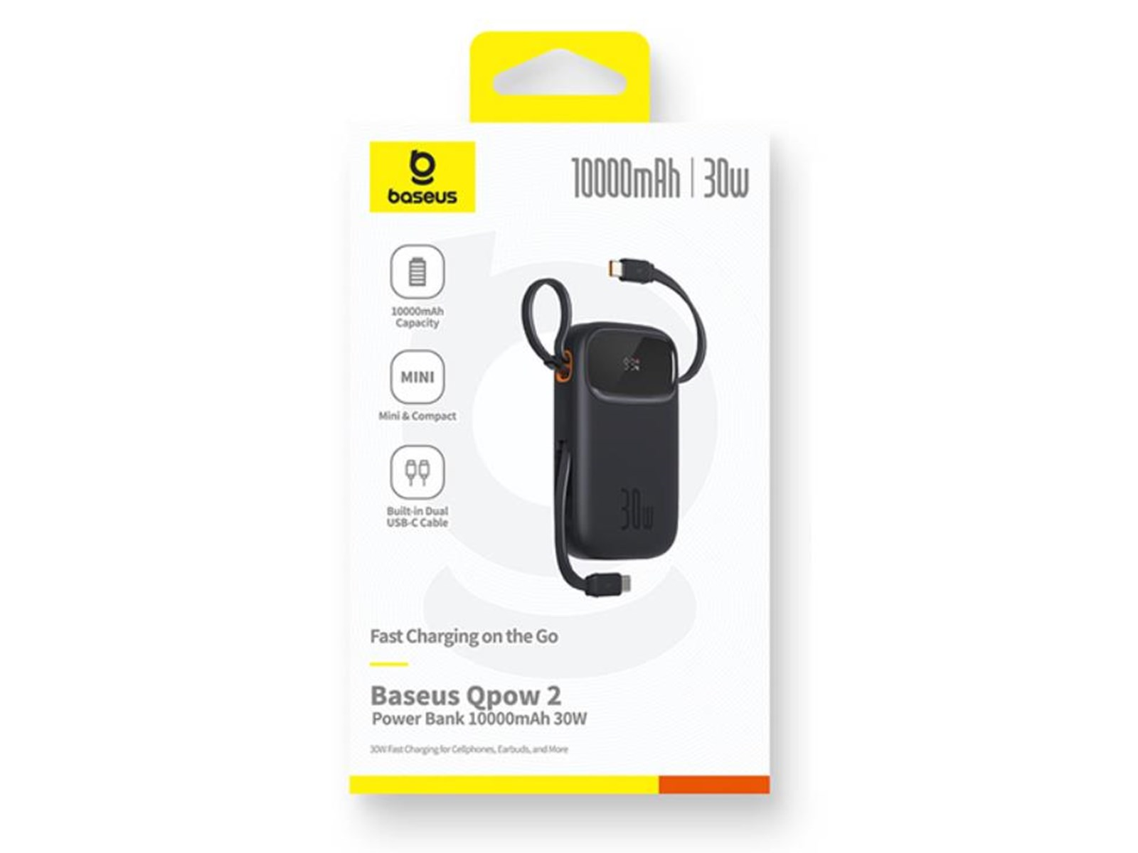 Baseus Qpow 2 Powerbank (Akku) - schwarz - 10000 mAh