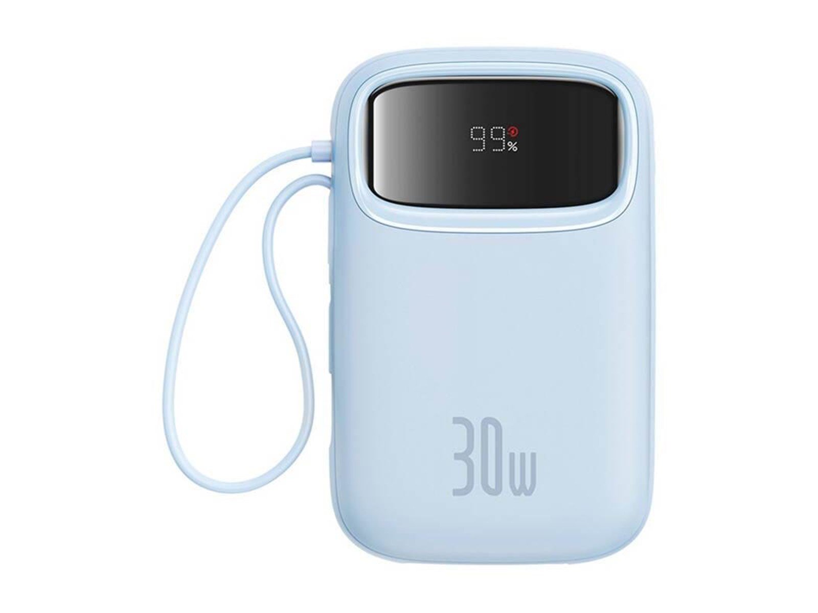 Baseus QPow 2 10000mAh 30W 2xUSB-C powerbank (blue) Powerbank (Akku) - Blau - 10000 mAh