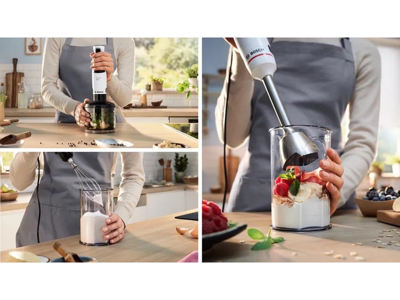 Bosch Stabmixer ErgoMaster Series 4 w. chopper + whisk - 800 W